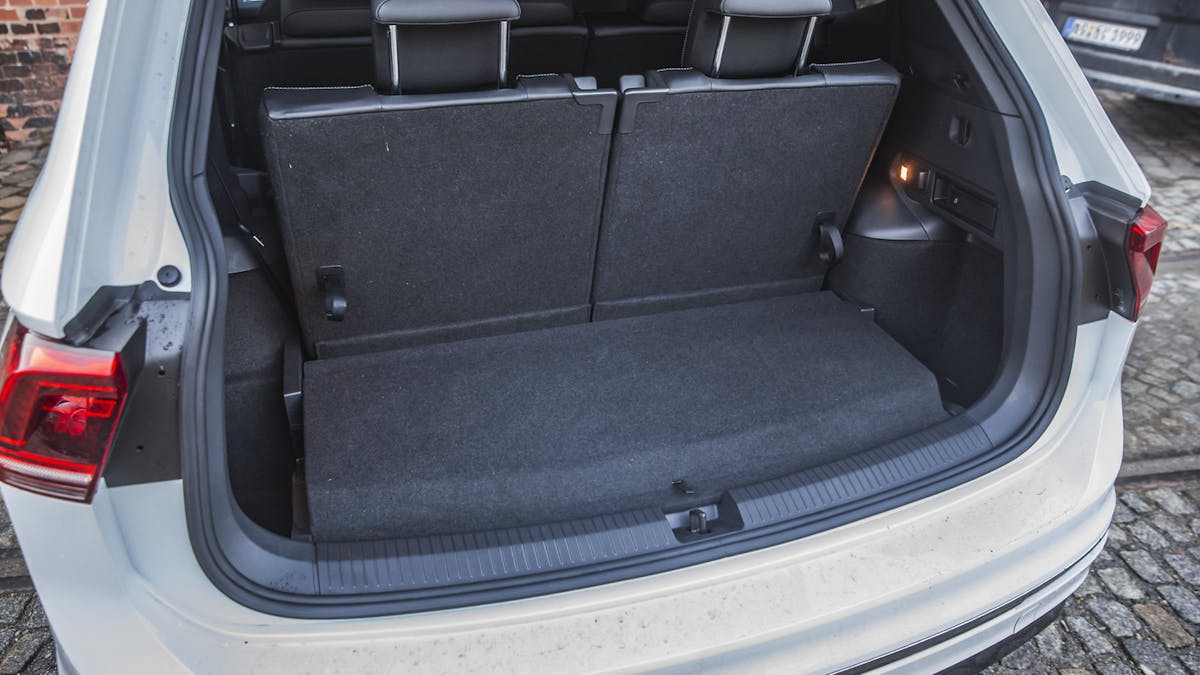 Blick in den Kofferraum des VW Tiguan Allspace