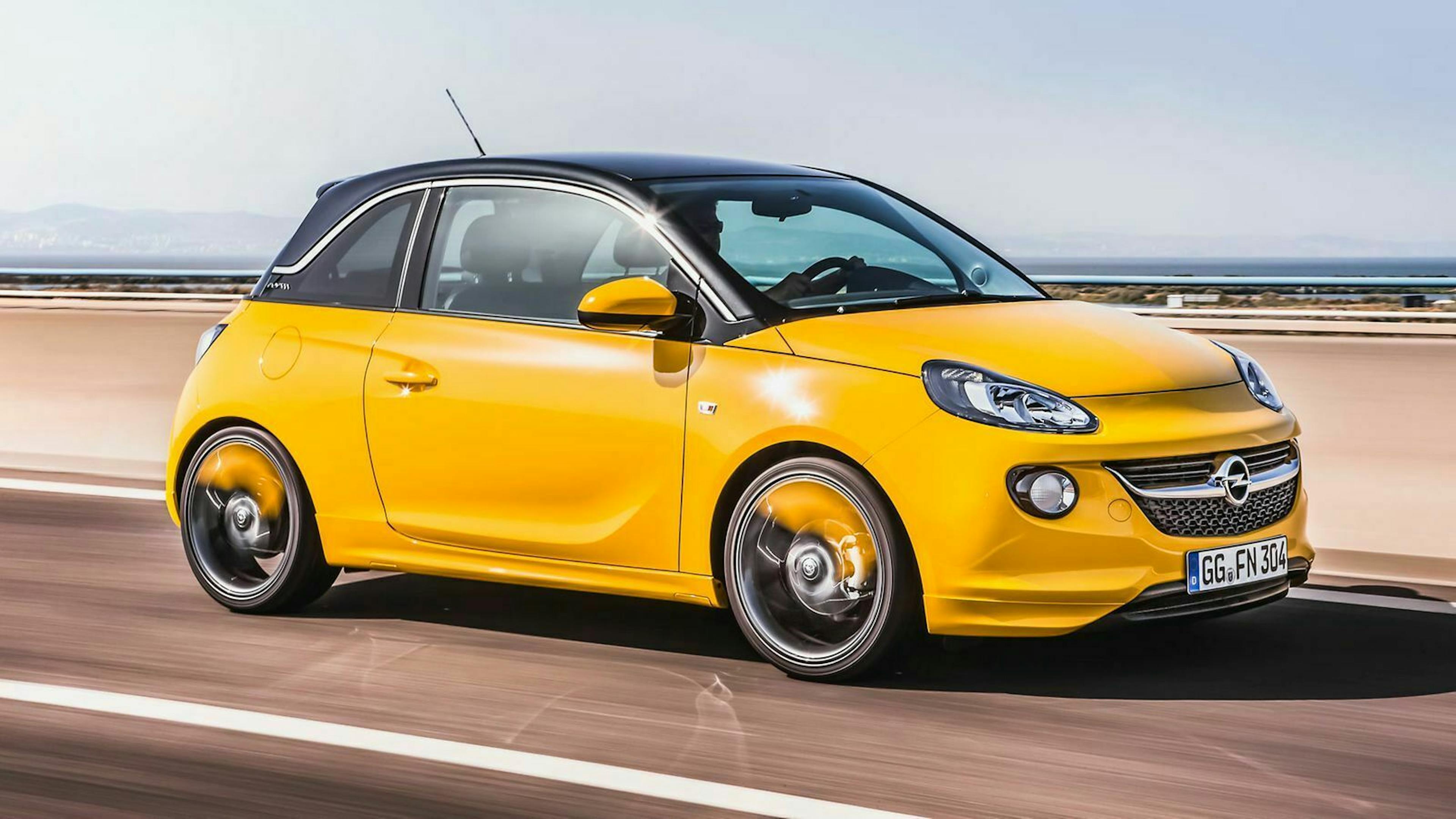 Der Opel Adam in der Farbe 'Mandarina Orange'