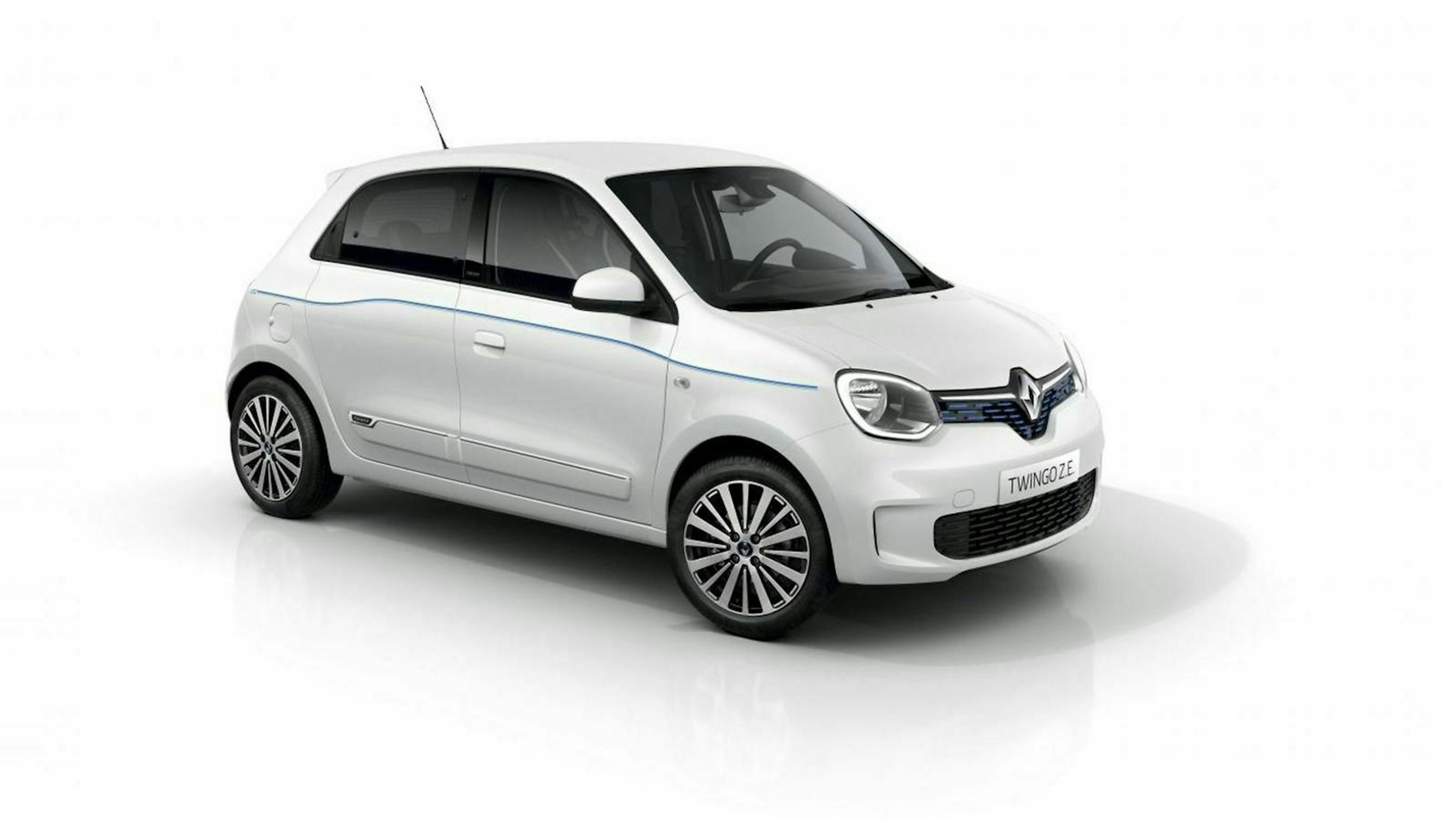 Renault Twingo Z.E. ind er Seitenansicht, stehend