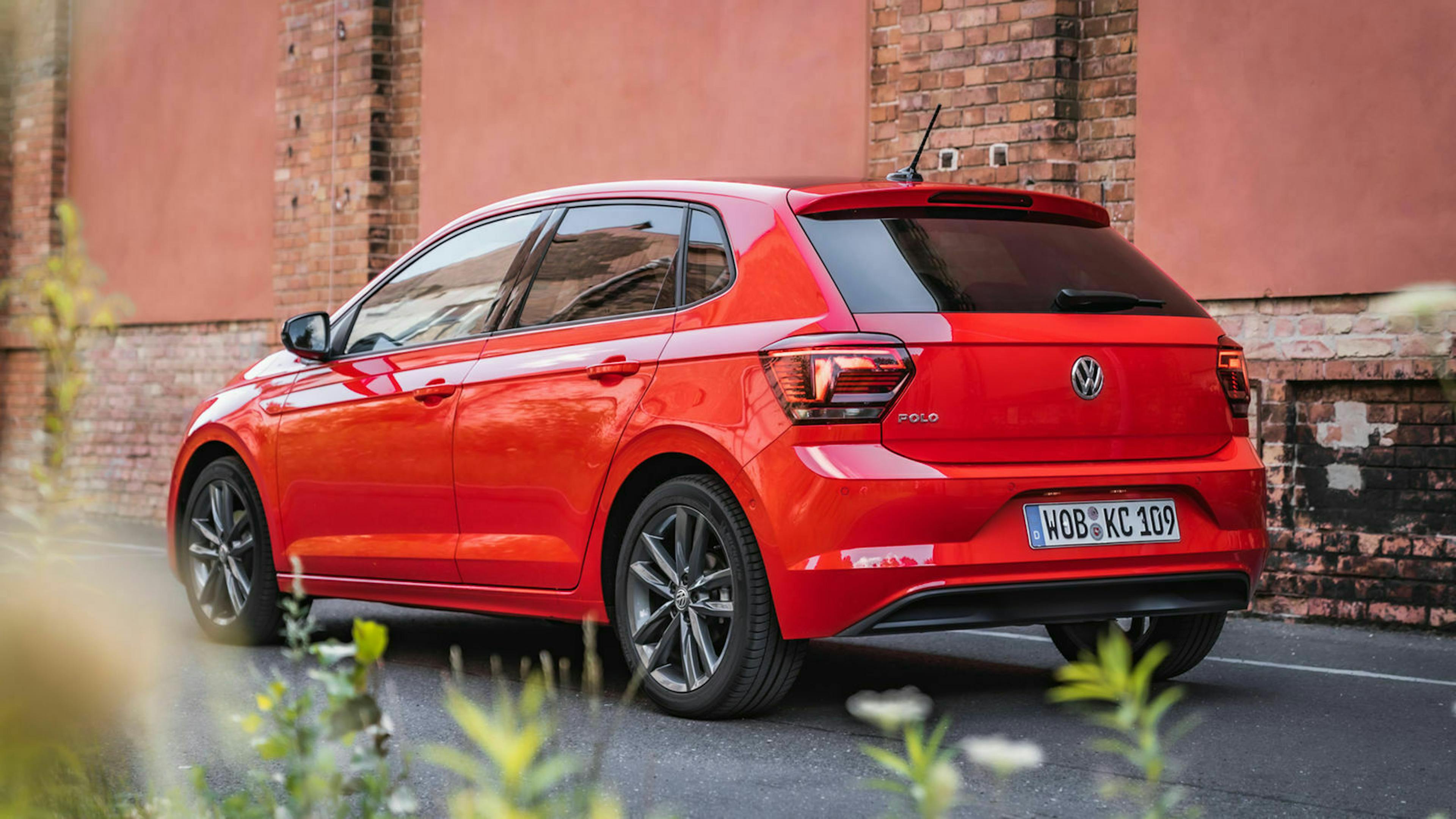 VW Polo Dreiviertel-Heckansicht