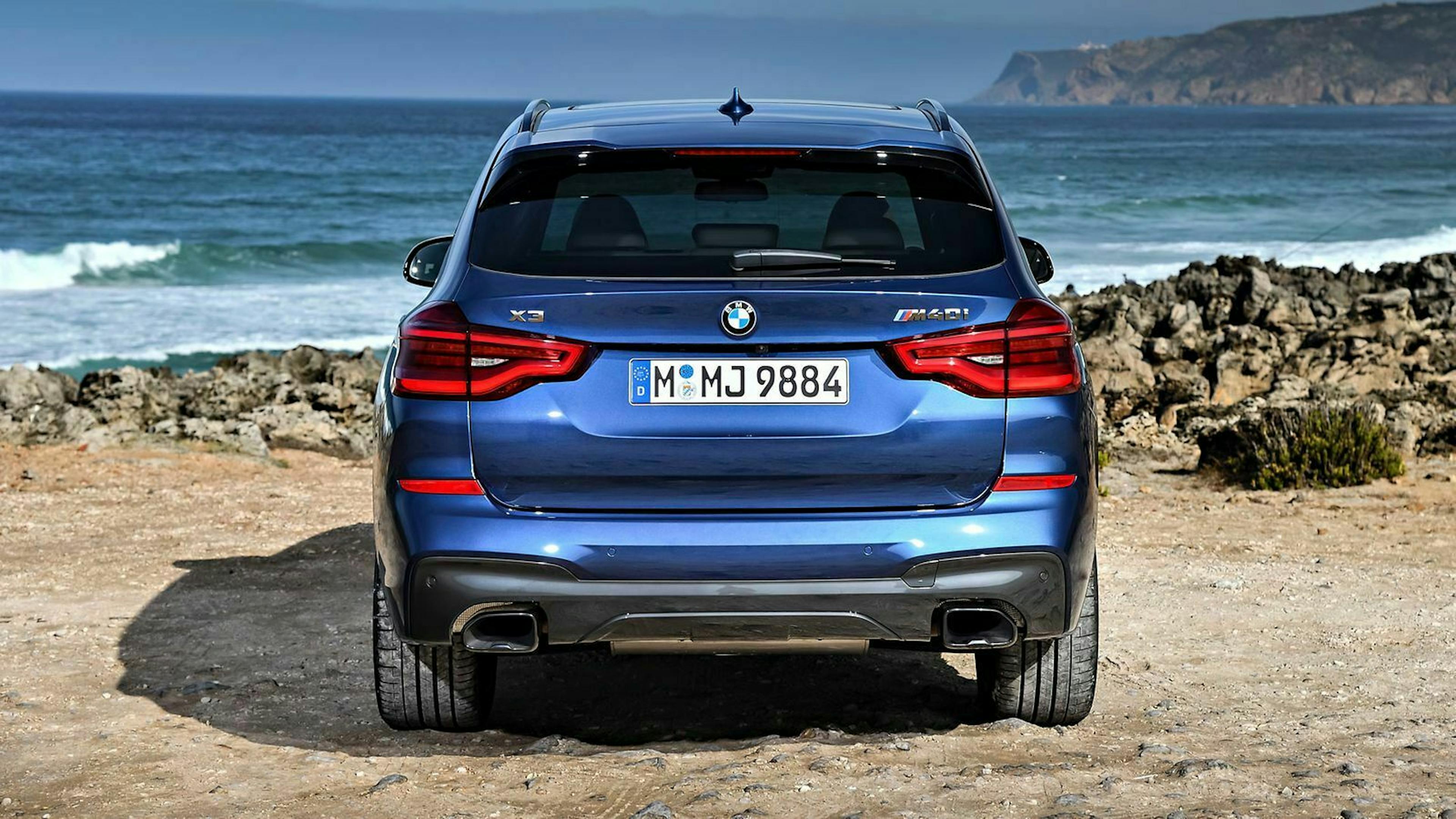 Der Allradantrieb im BMW X3 ist seriengemäß