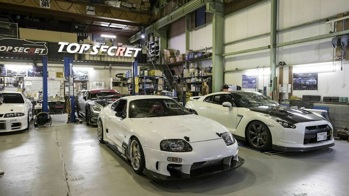 Zu sehen ist die Werkstatt des Tuning-Spezialisten Kazuhiko Nagata