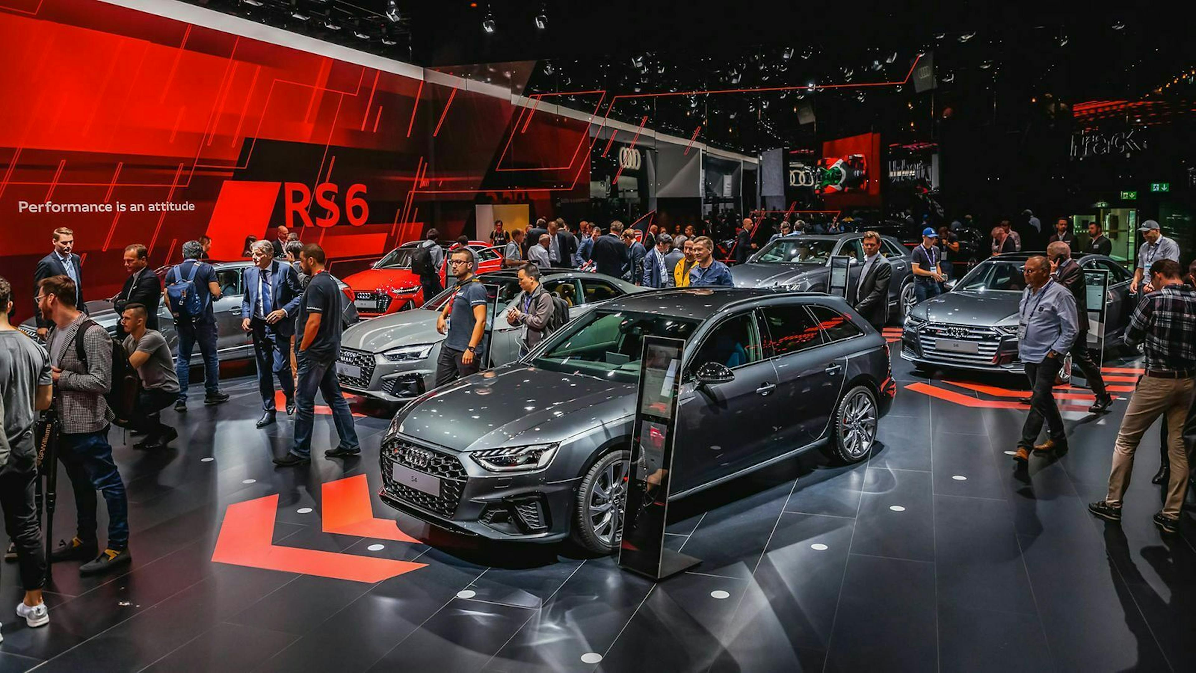 Unter anderem stellte Audi den RS6 und RS7 auf der Messe vor