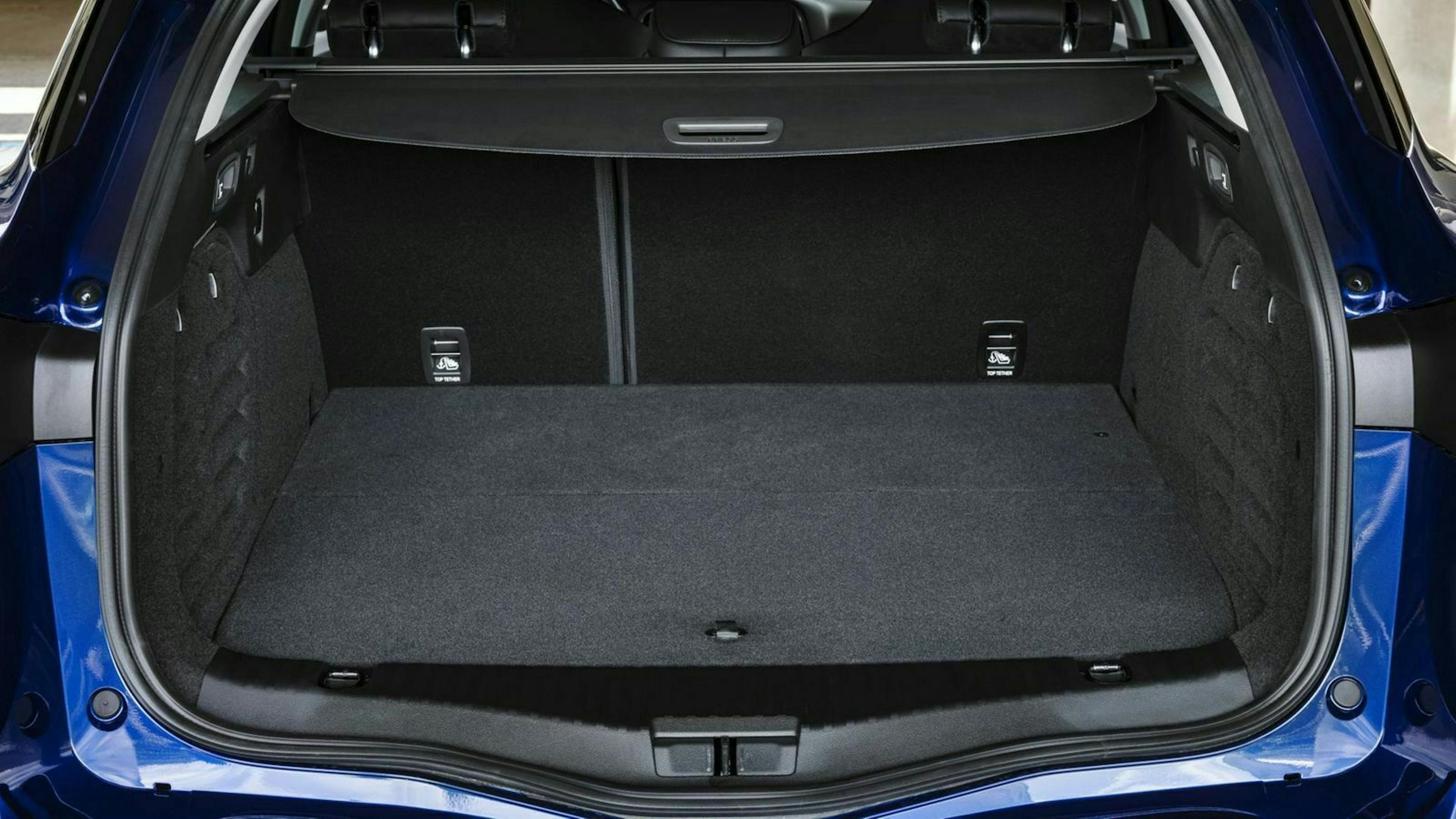 Zu sehen ist der Kofferraum des Renault Mégane Grandtour E-Tech