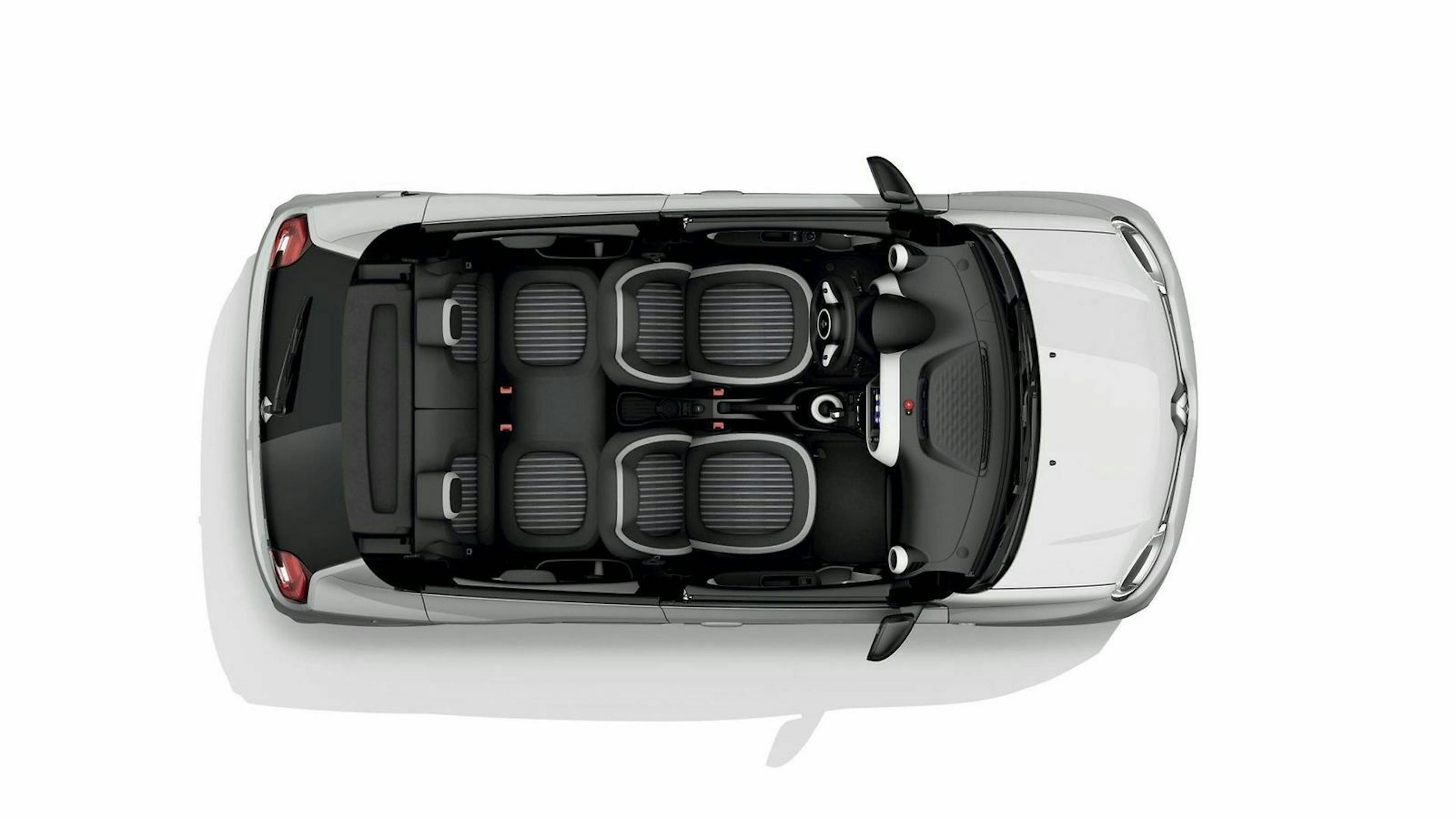 Renault Twingo Z.E. in der Draufsicht