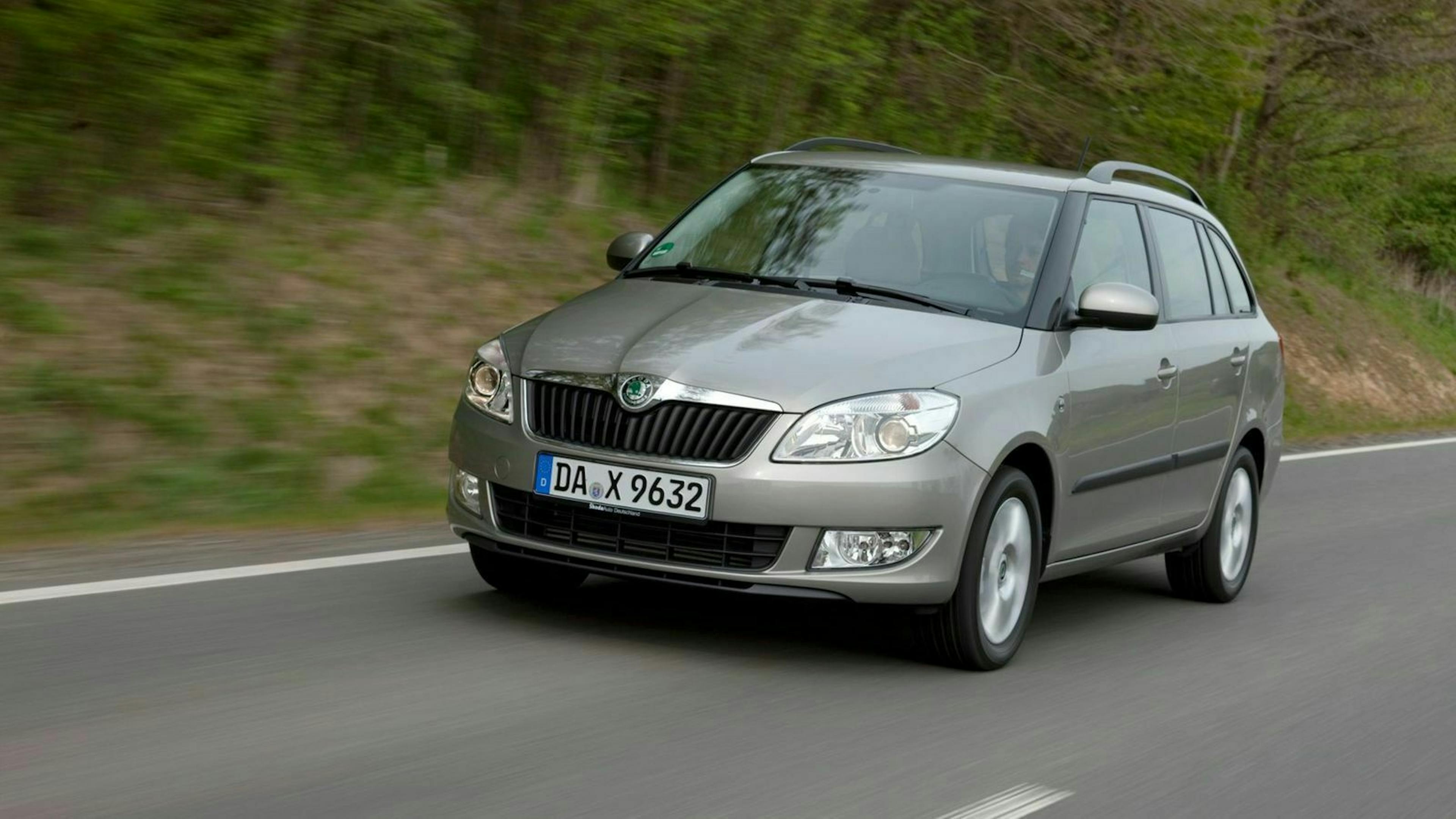 Der Skoda Fabia in Frontansicht