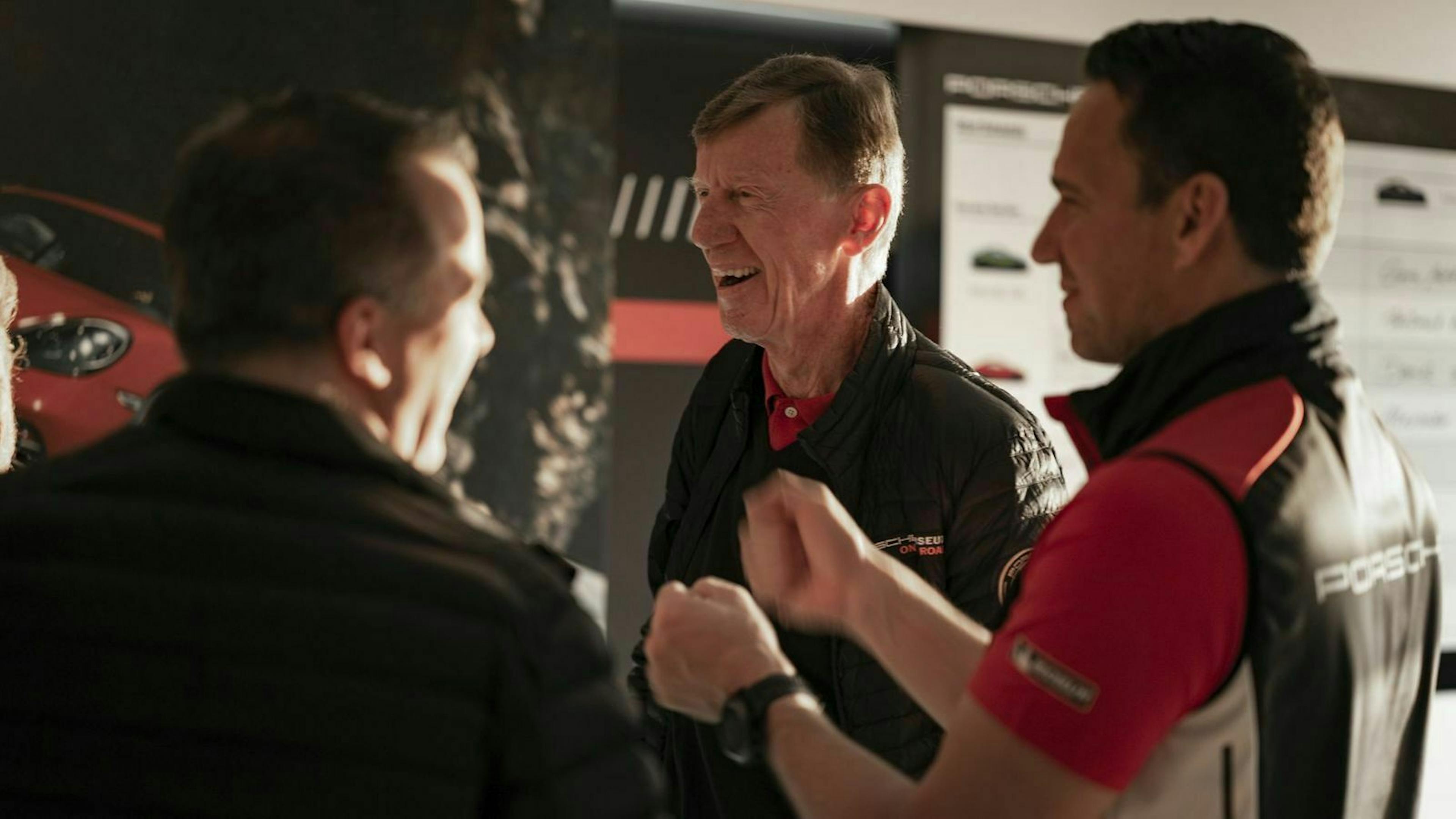 Gruppe mit Walter Röhrl