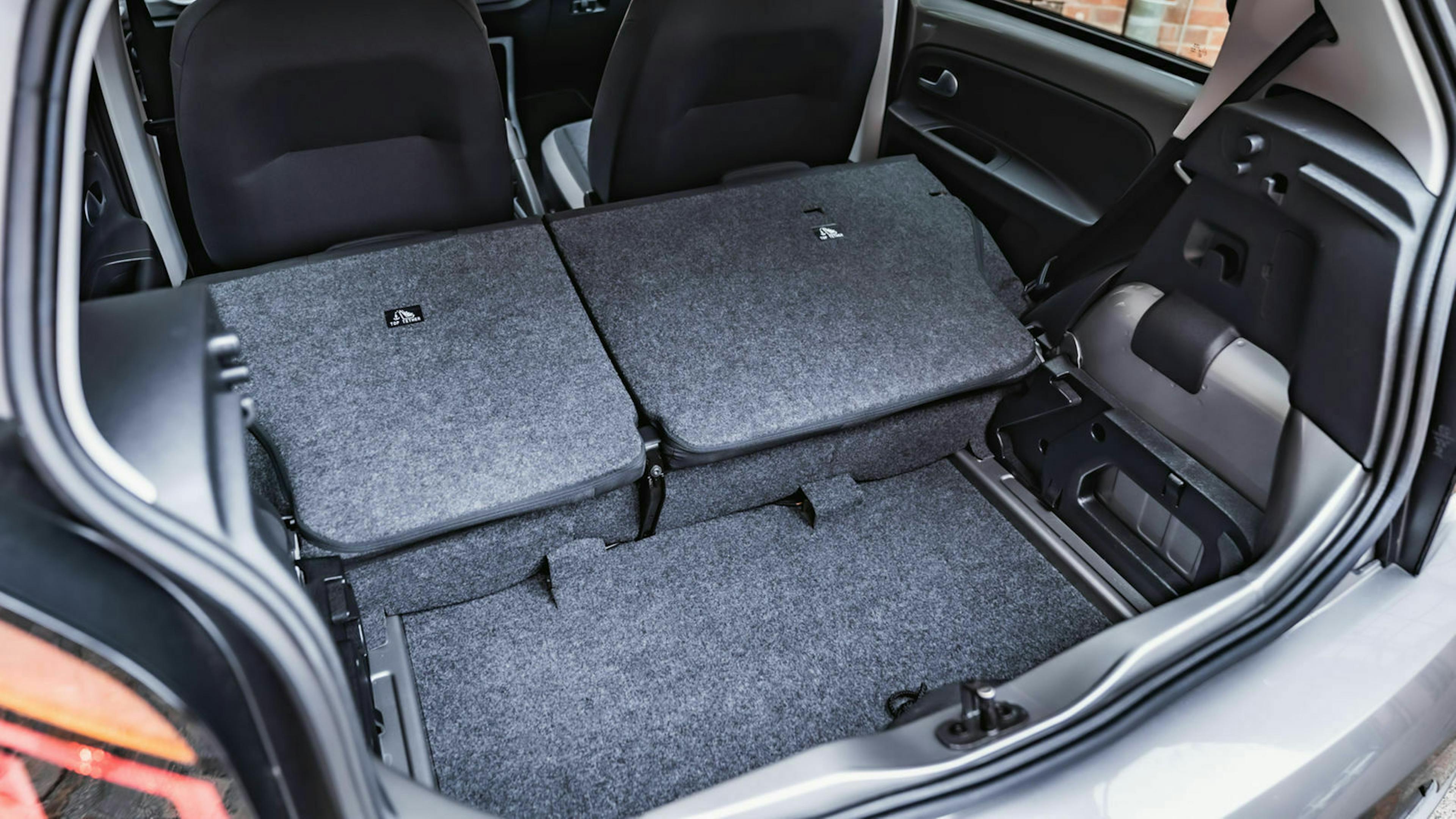 VW e-Up Kofferraum umgelegte Rückbank