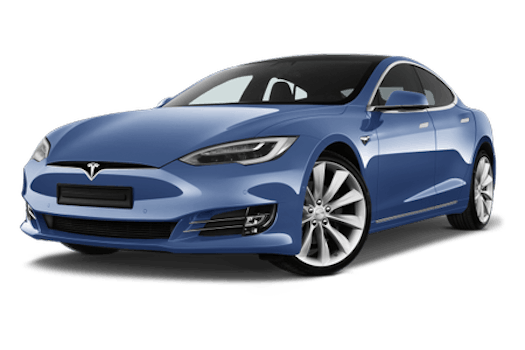 Tesla Model S (Vorderansicht - schräg)
