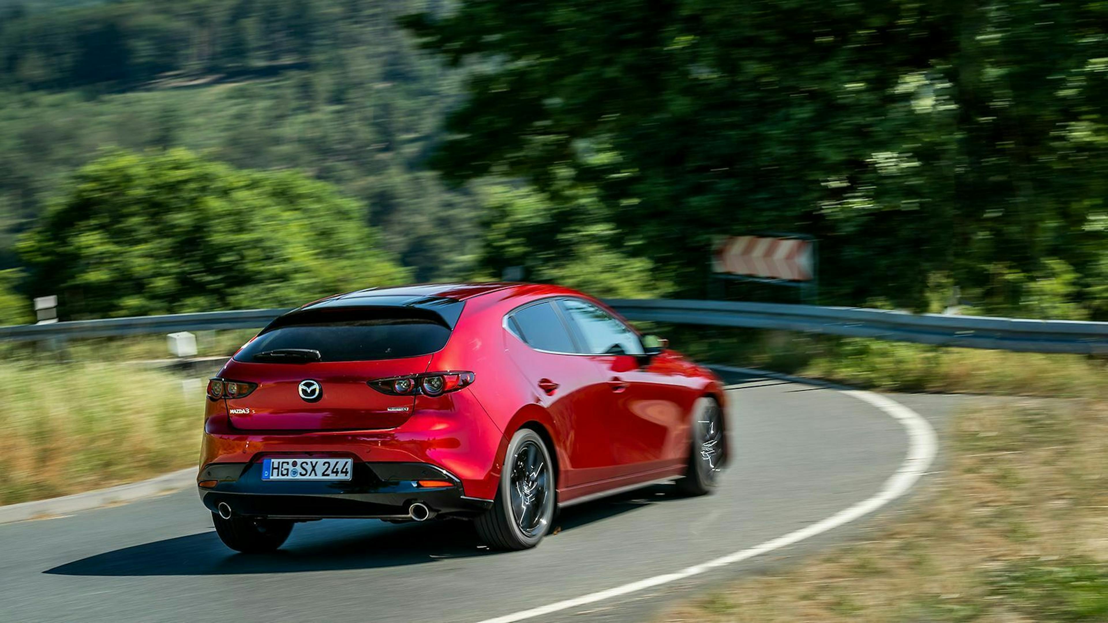 Viel Gefühl und Nähe zur Straße soll der Mazda3 dem Fahrer vermitteln