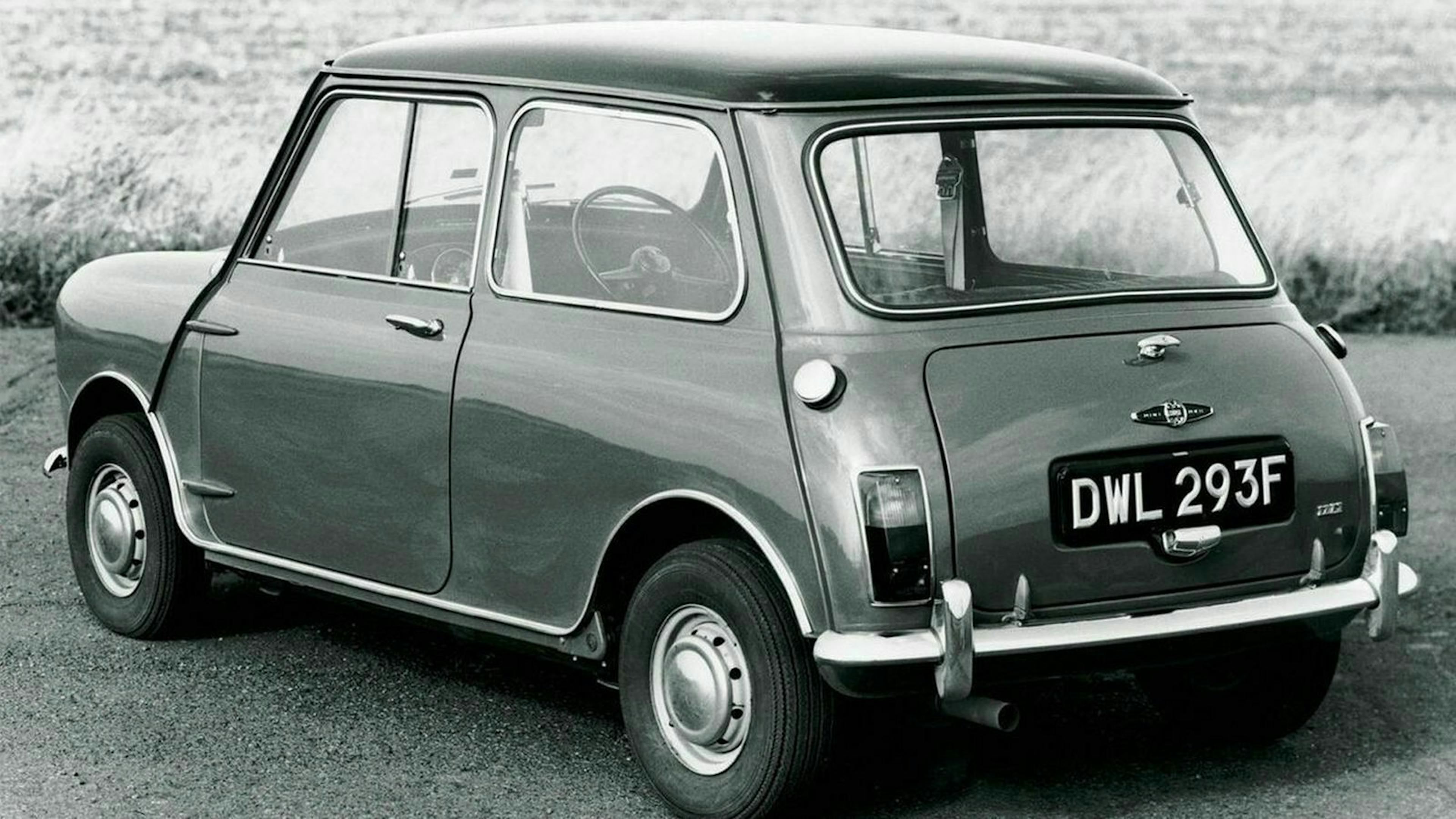 Der Mini in Heckansicht