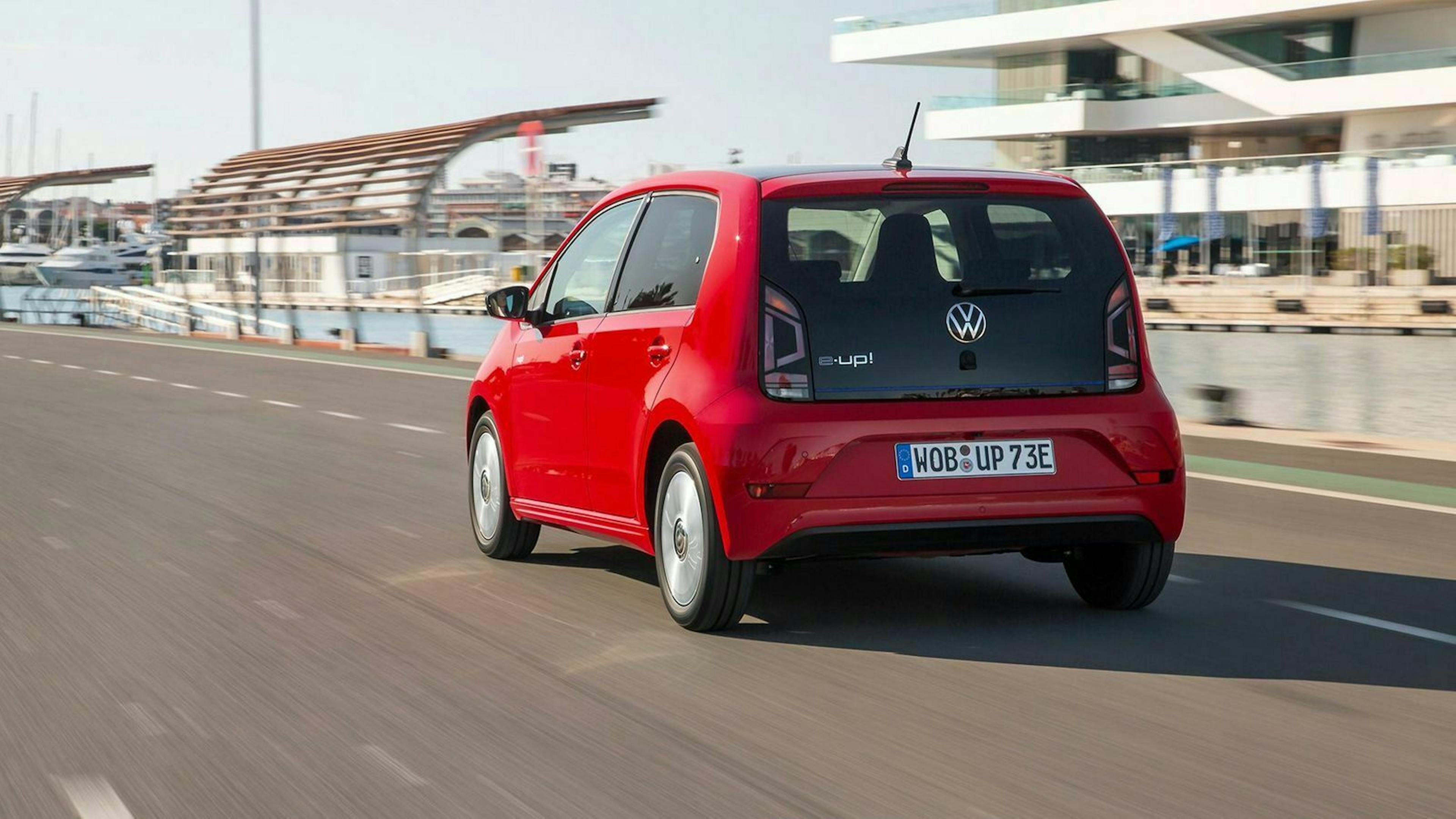 Der VW e-Up in Heckansicht