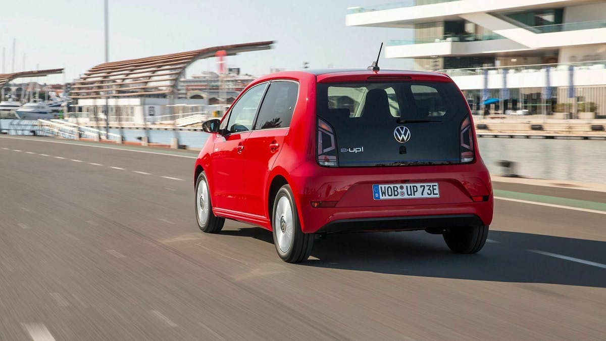 Der VW e-Up in Heckansicht