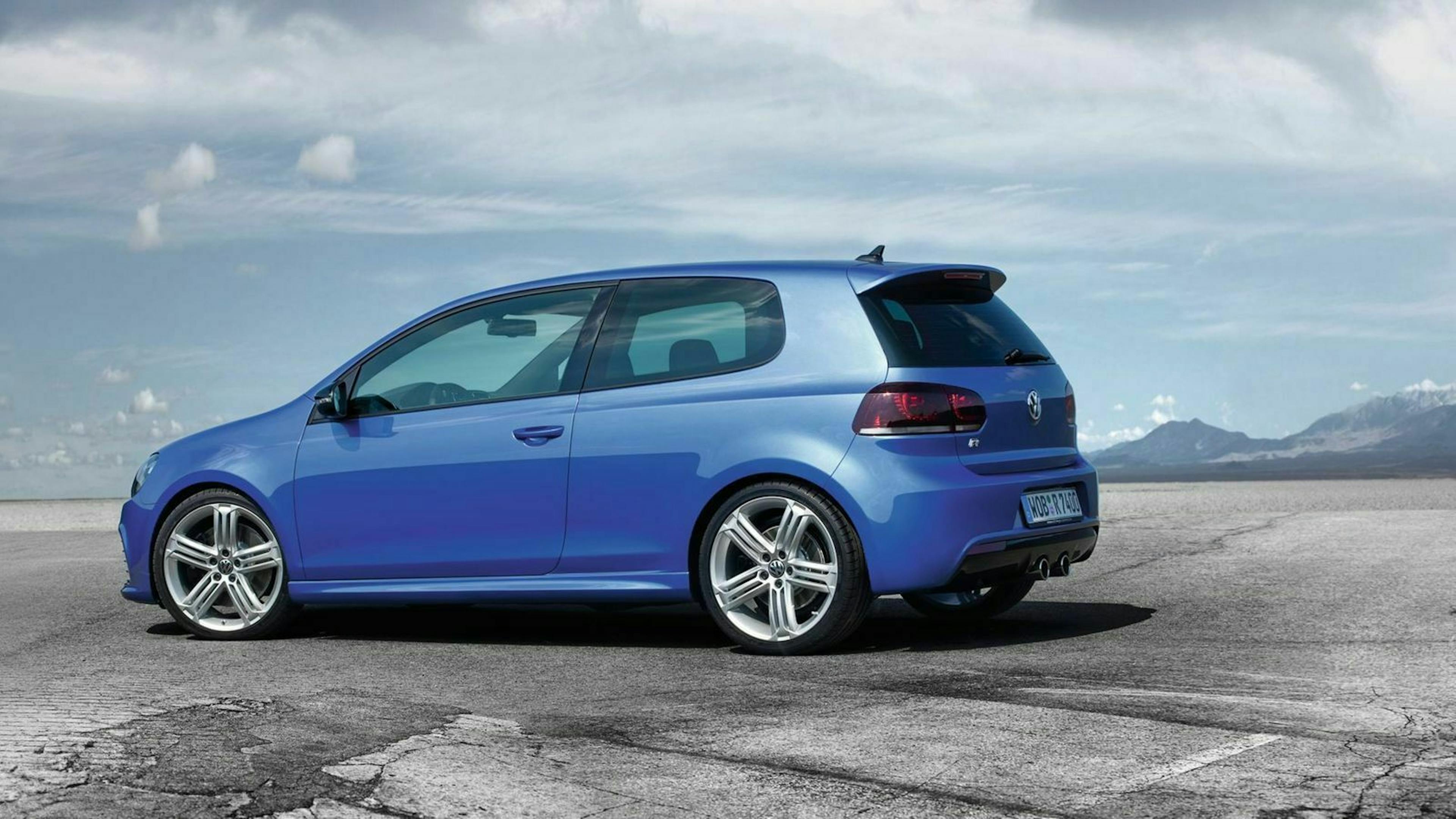Der VW Golf 6 R in Seitenansicht