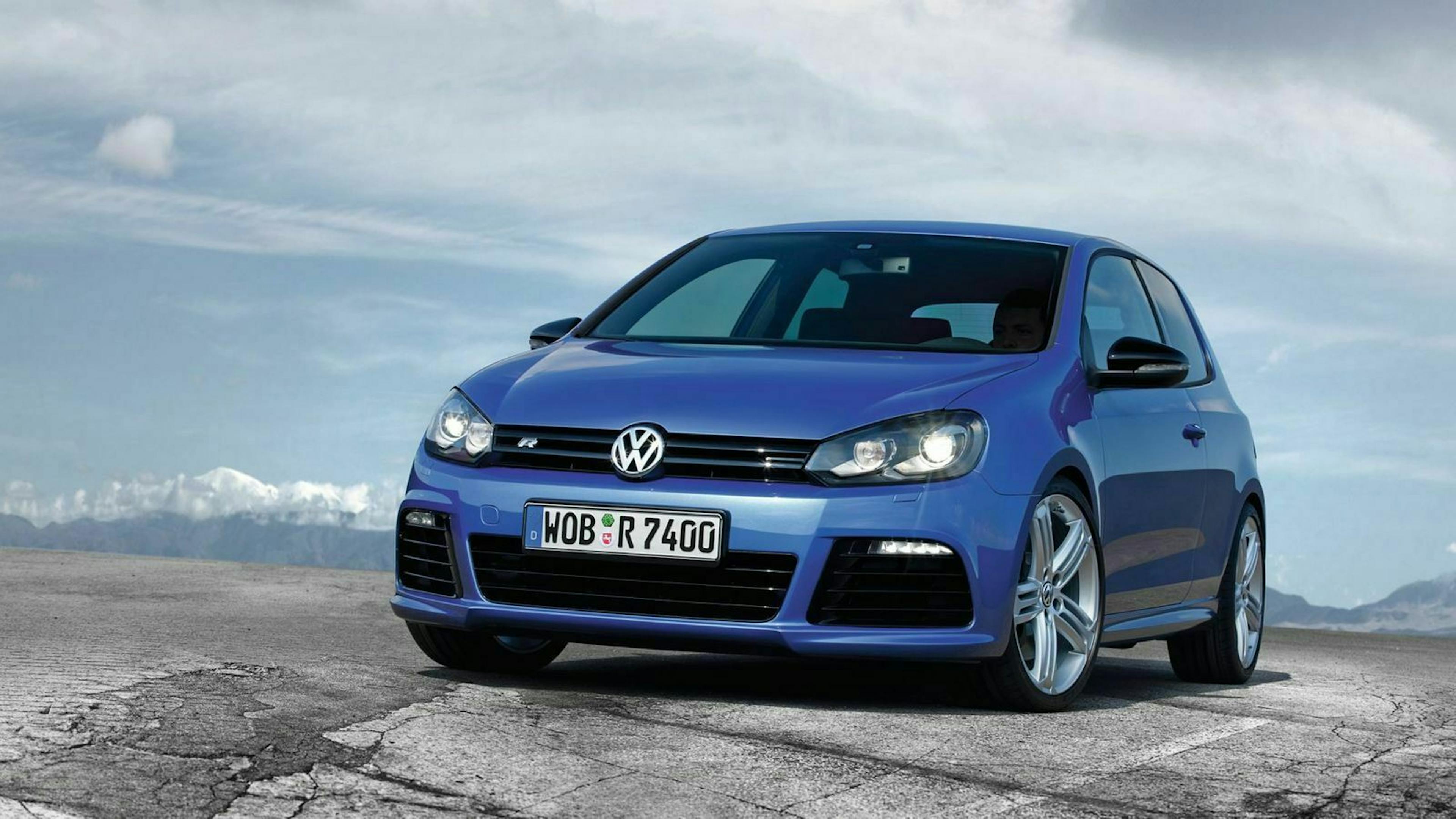 Der VW Golf 6 R in Frontansicht