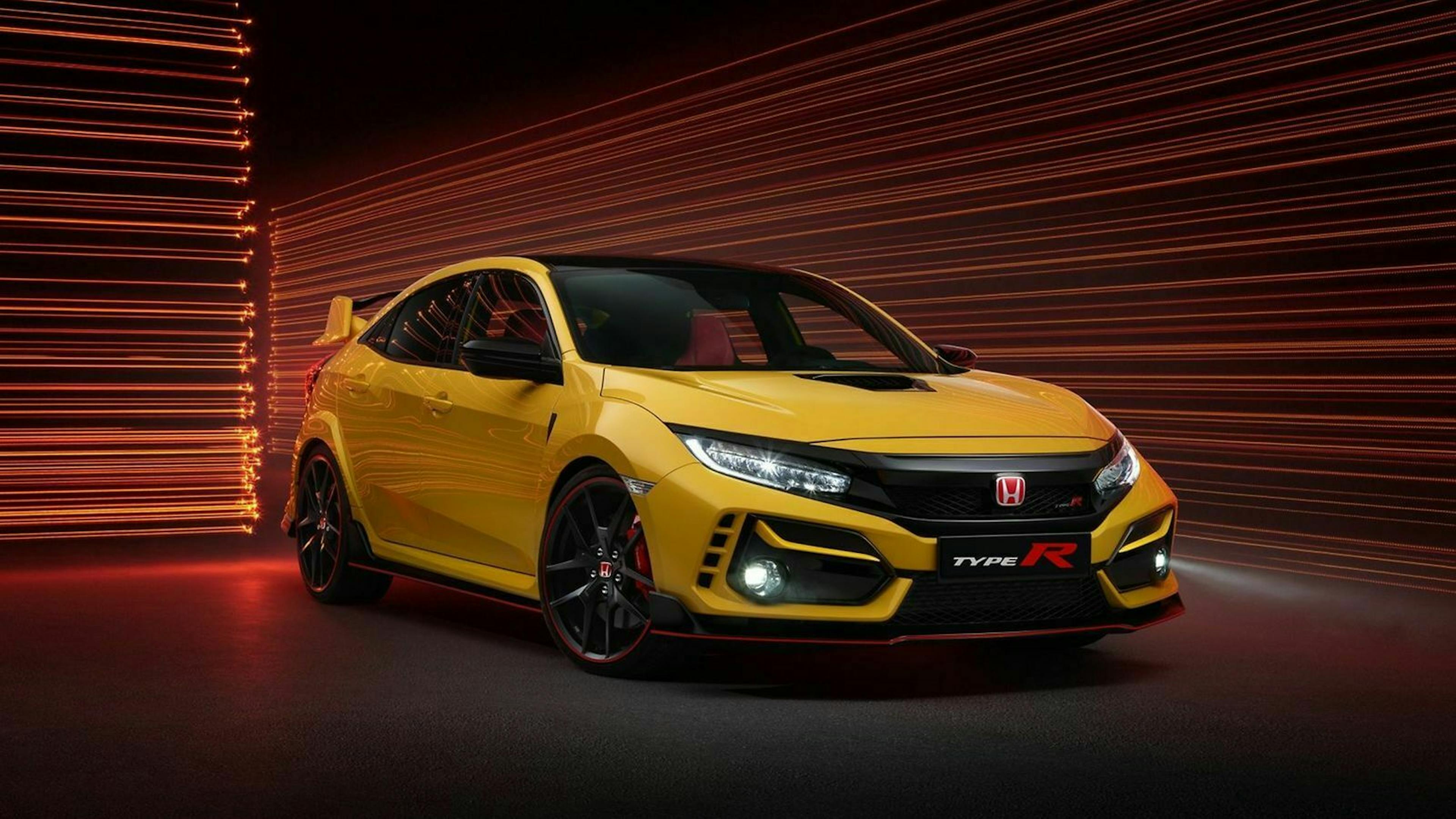 Honda Civic Type R limited in der Frontansicht, stehend