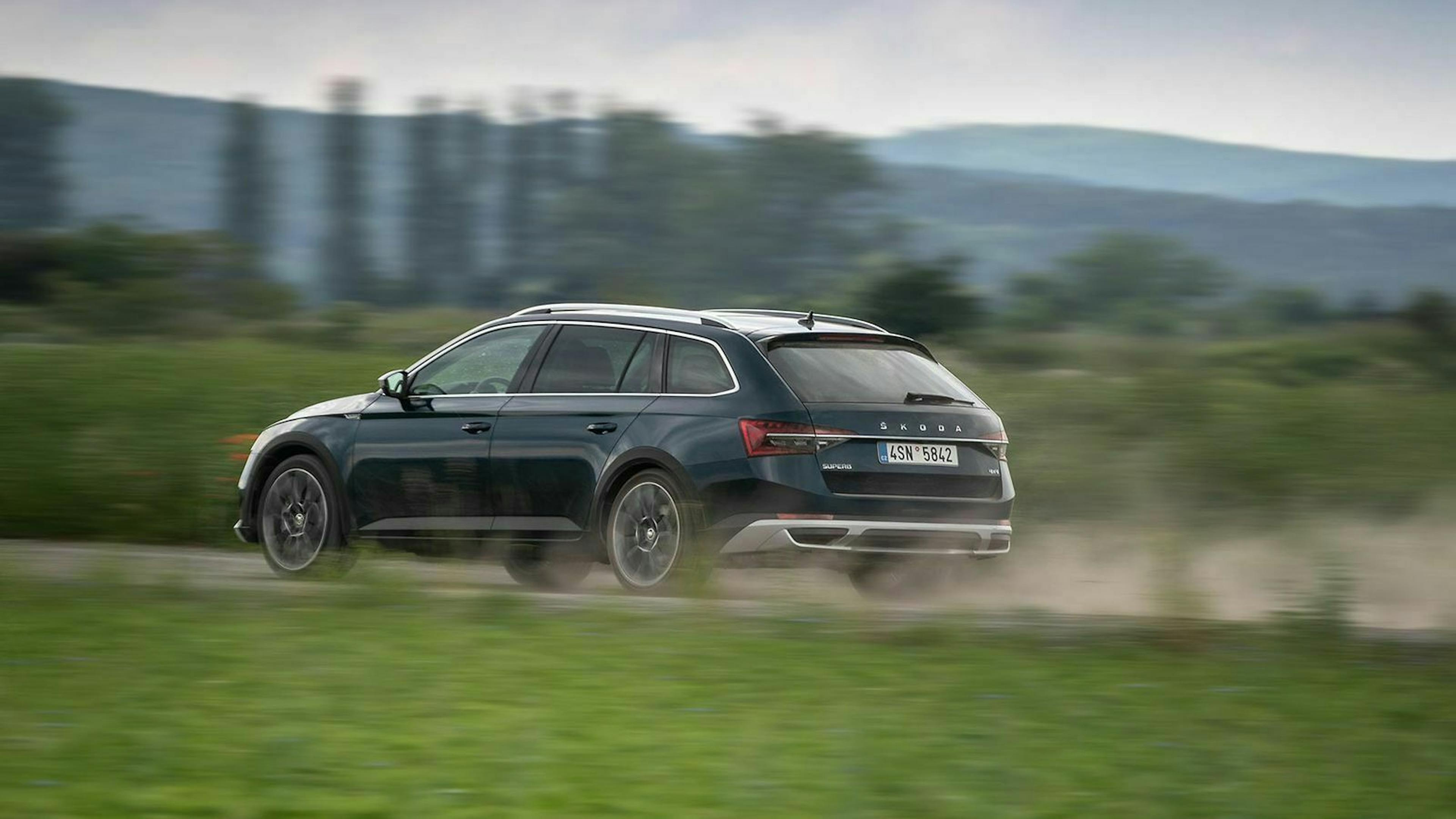 Superb Scout auf einer staubigen Straße