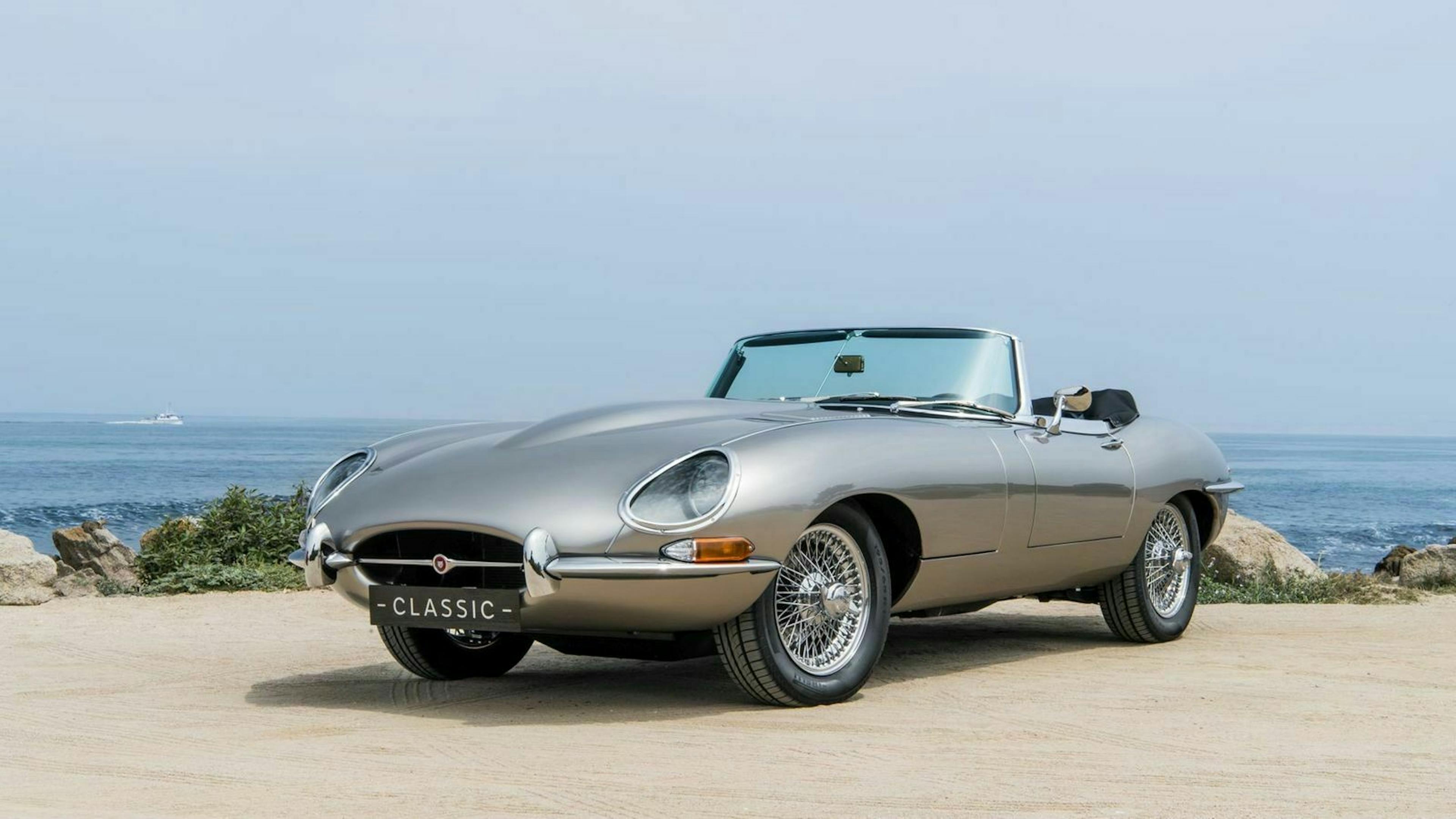 Jaguar E-Type Zero Dreiviertel-Frontansicht