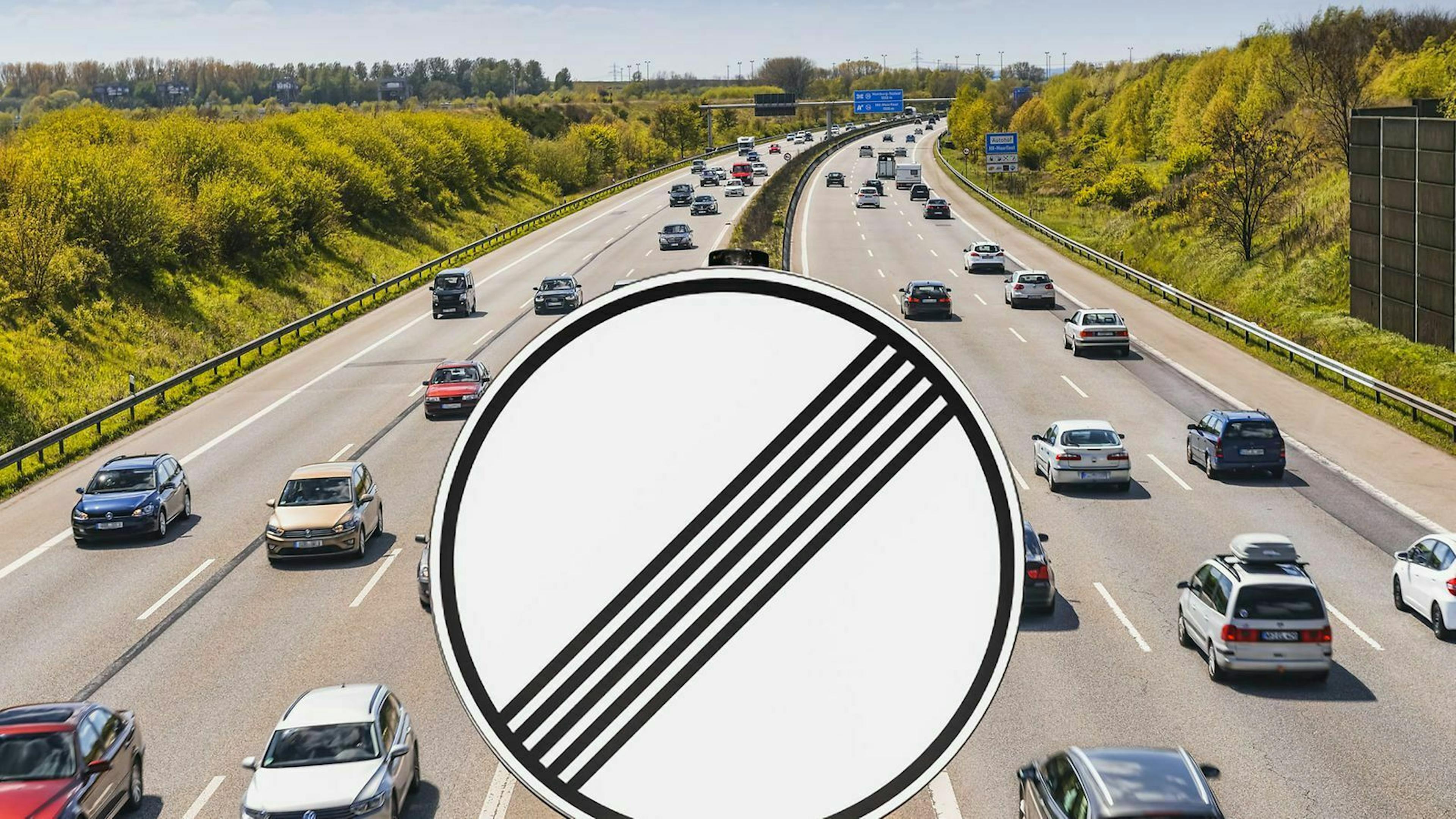 Es existiert kein generelles Tempolimit auf deutschen Autobahnen.