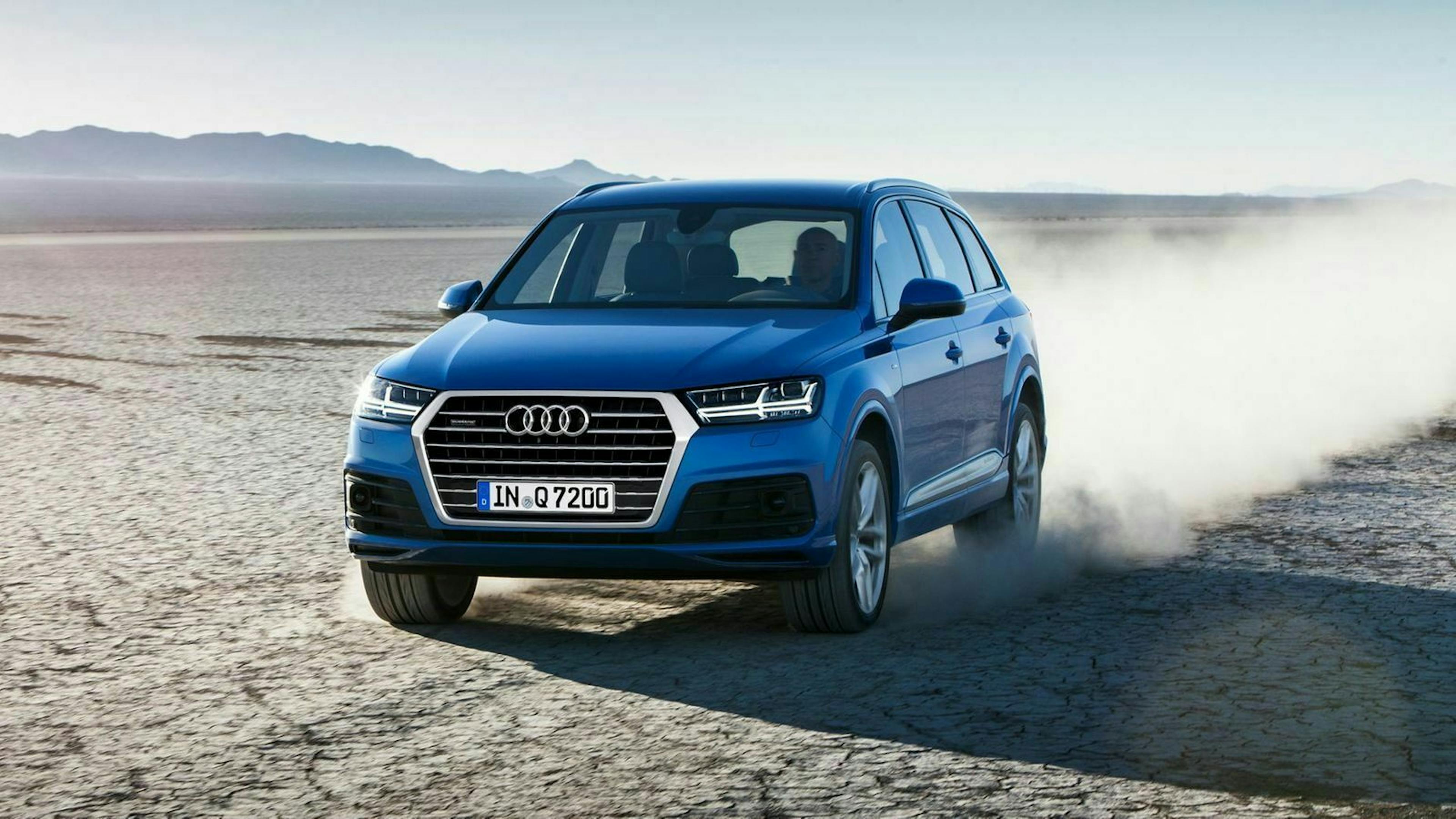 Der Audi Q7 in Frontansicht