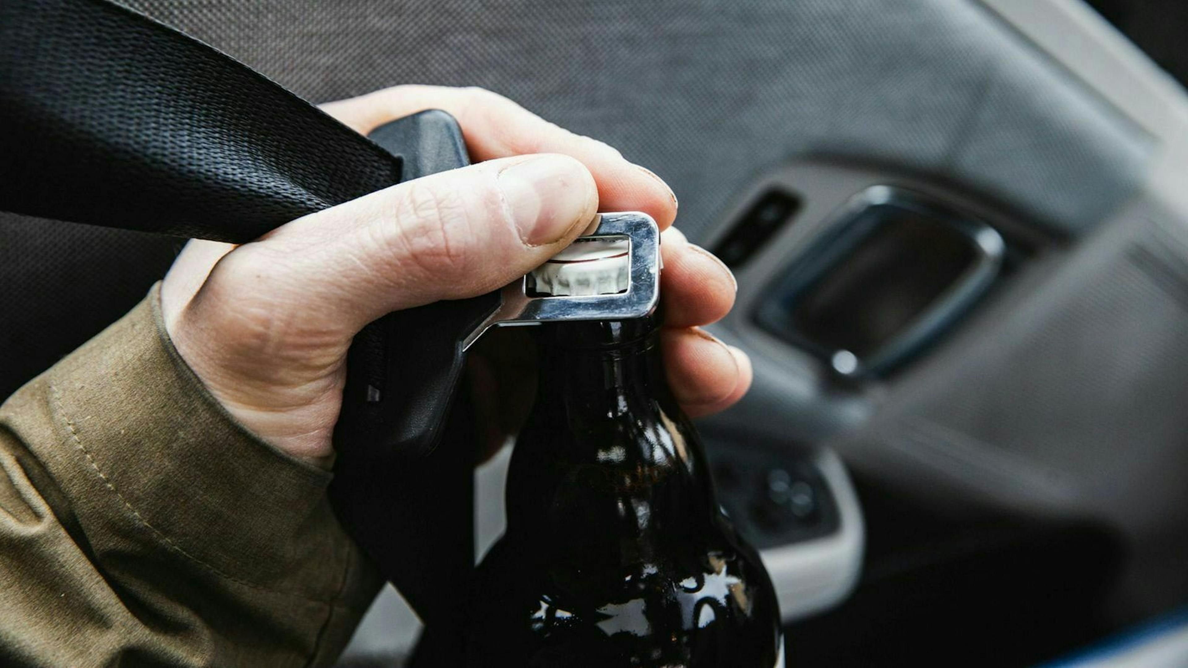 Sitzgurt in Nahaufnahme