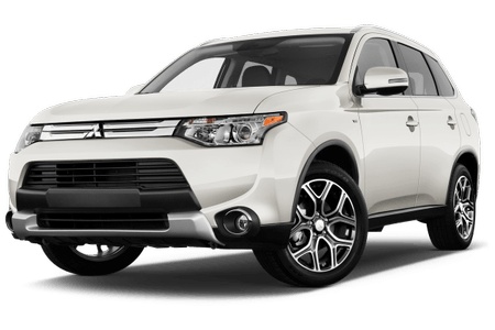 Weißer SUV mit modernen Scheinwerfern und stylischen Felgen, Frontansicht.