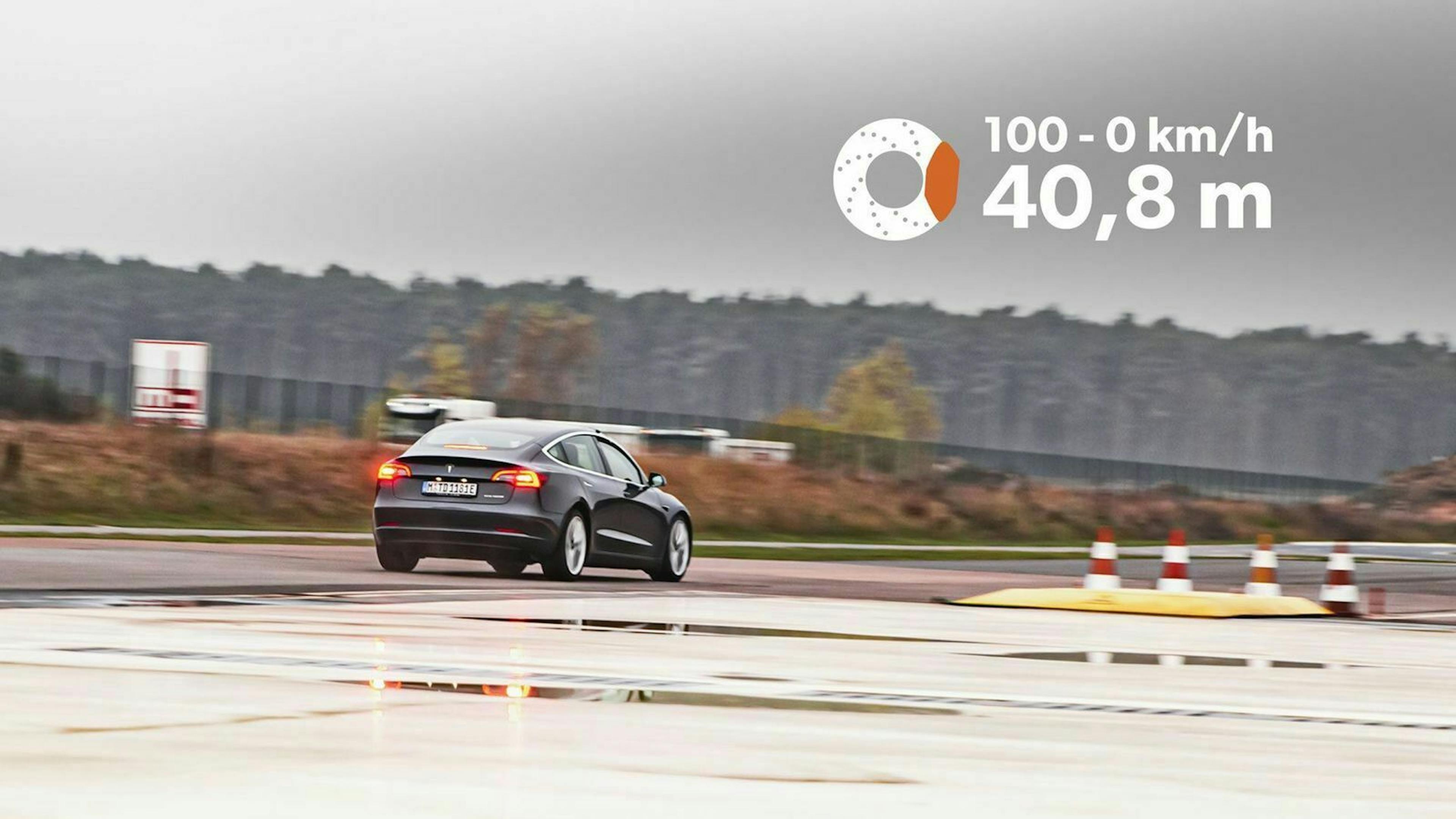 DasTesla Model 3 (seit 2018) in Heckansicht