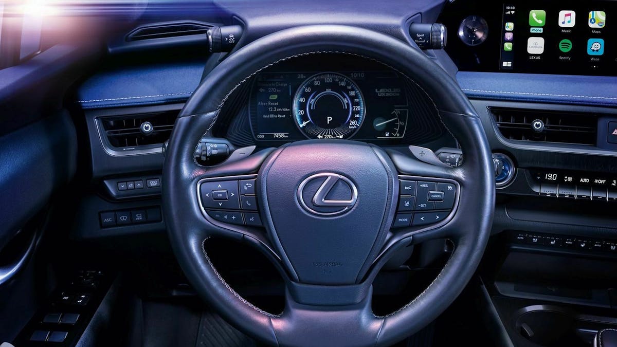 Cockpit-Ansicht des Lexus UX 300e 