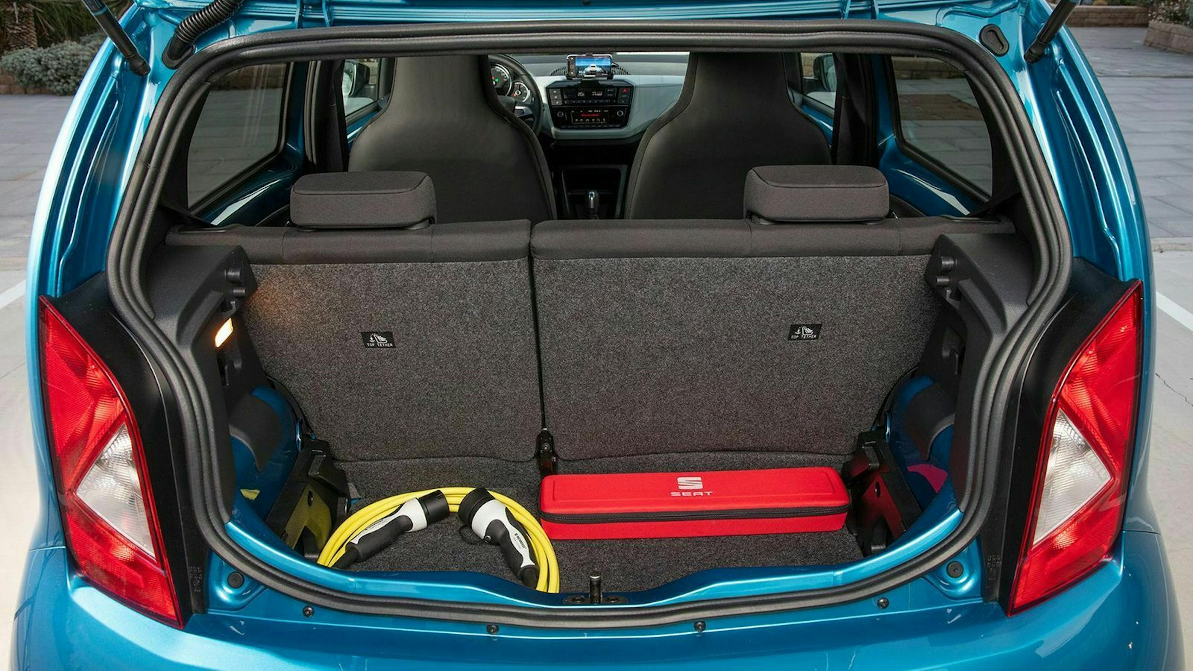 Der Kofferraum des Seat Mii Electric
