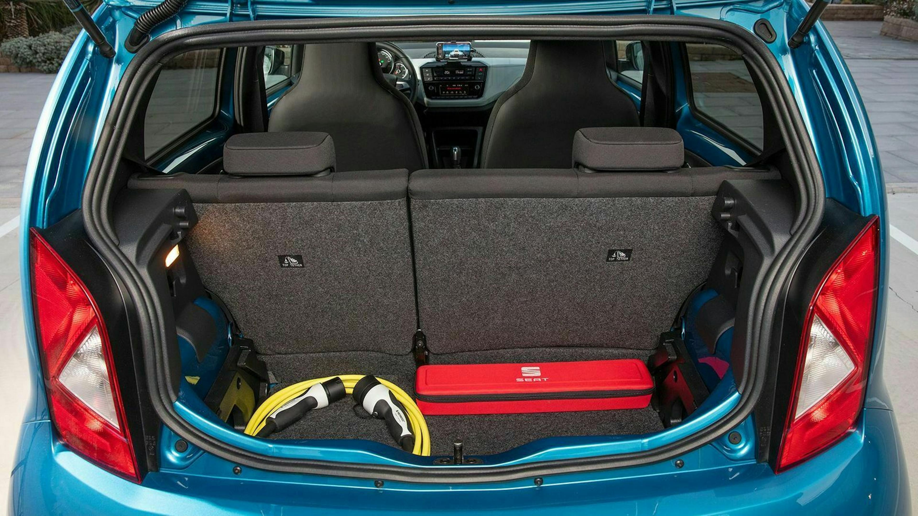 Der Kofferraum des Seat Mii Electric
