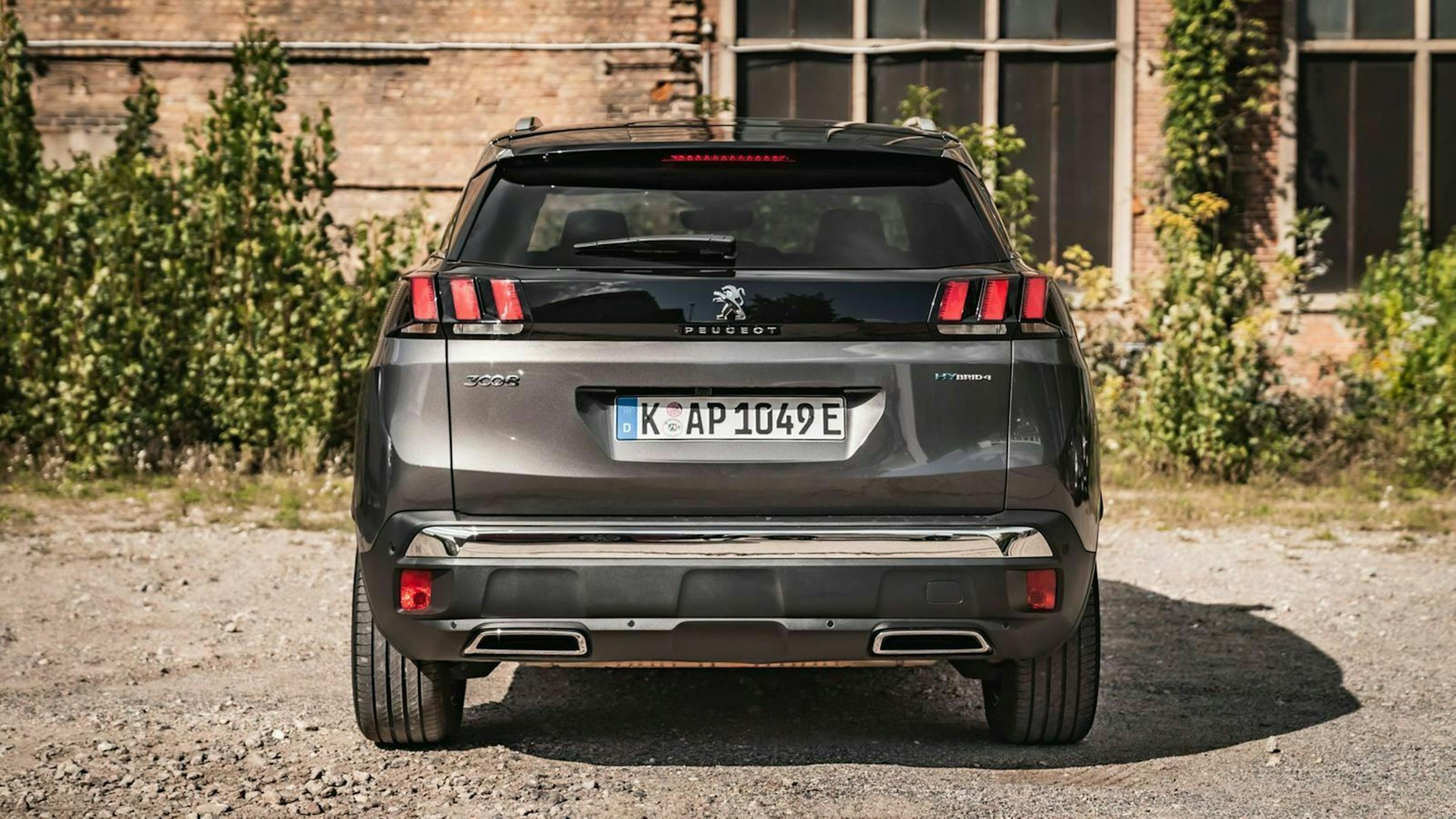 Peugeot 3008 Hybrid4 (2020) Rückansicht