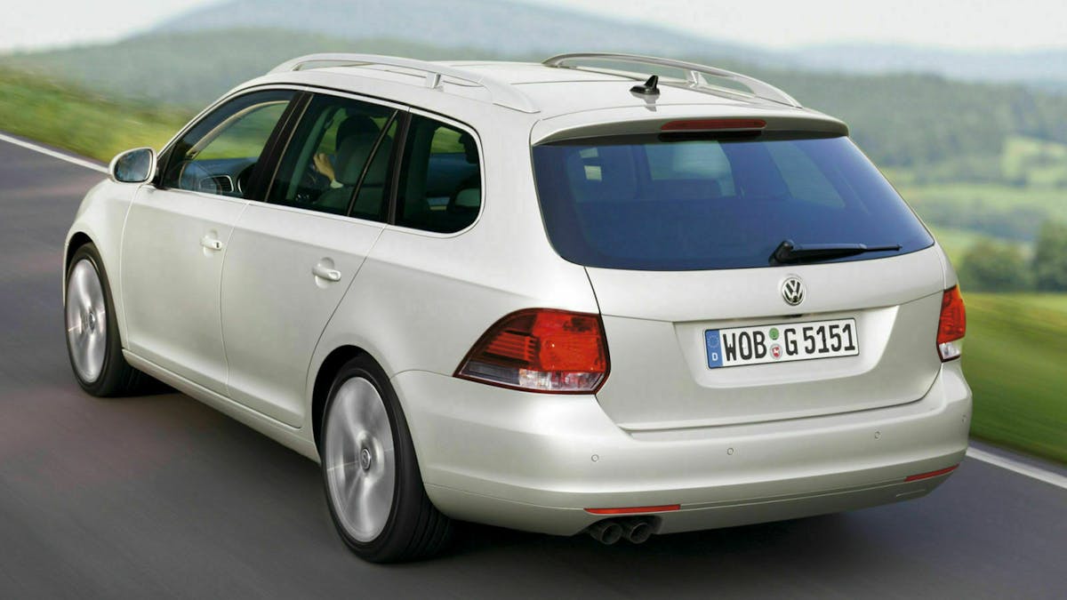 Der Golf 6 Variant in weiß