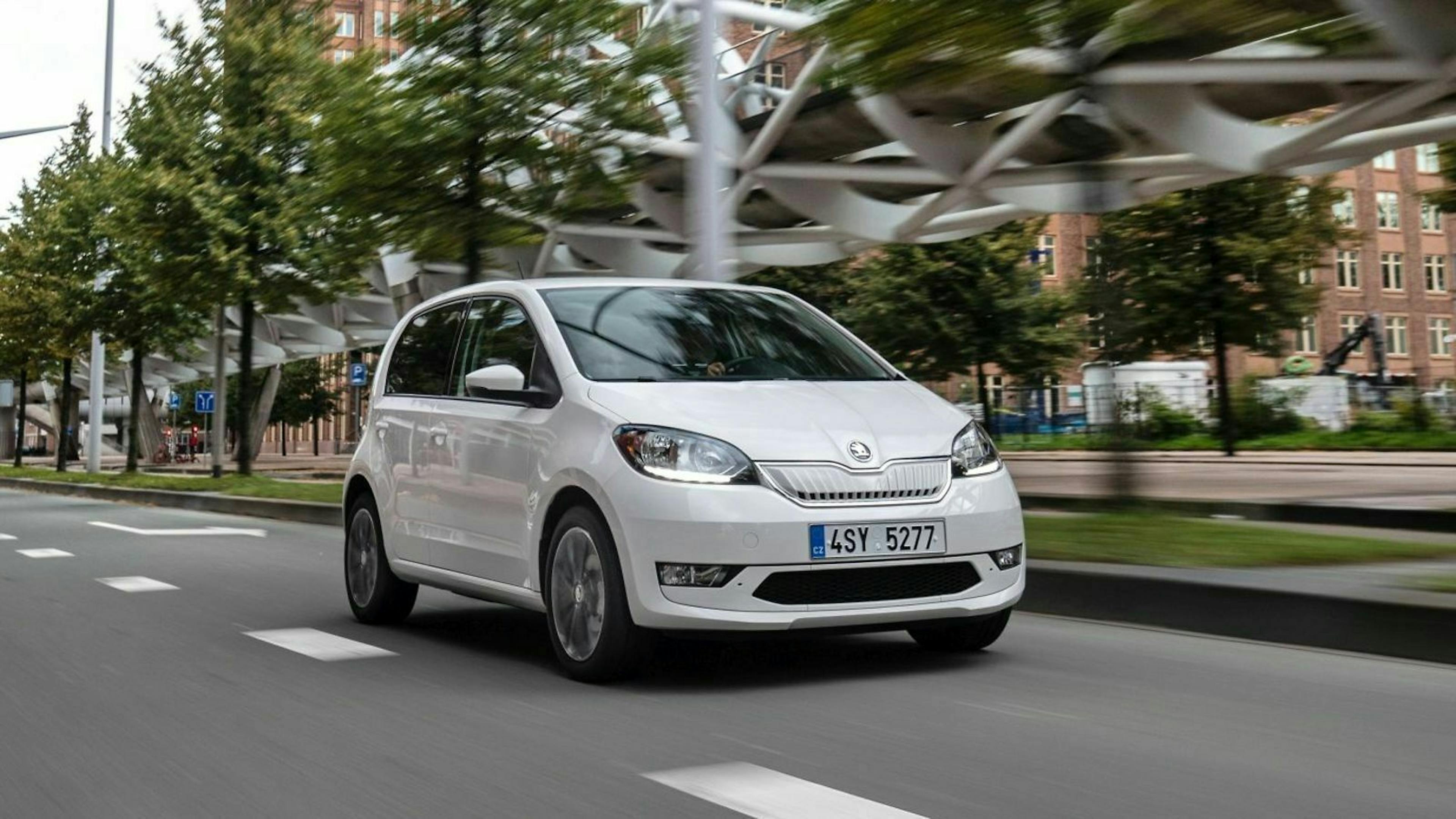 Skoda Citigo iV in der Frontansicht, fahrend