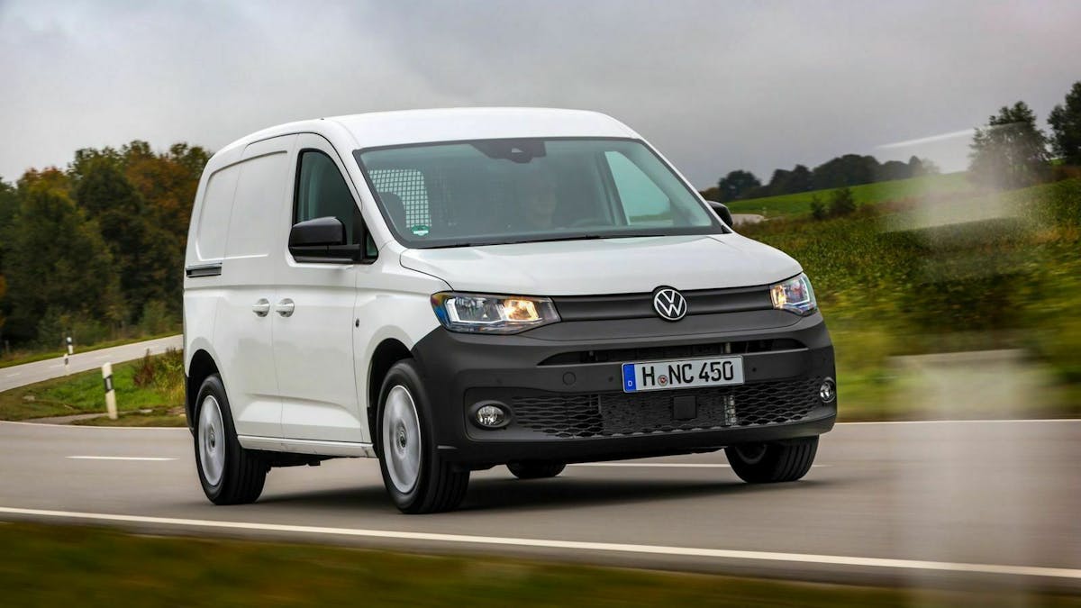 Der VW Caddy 5 (2020) in seitlicher Frontansicht