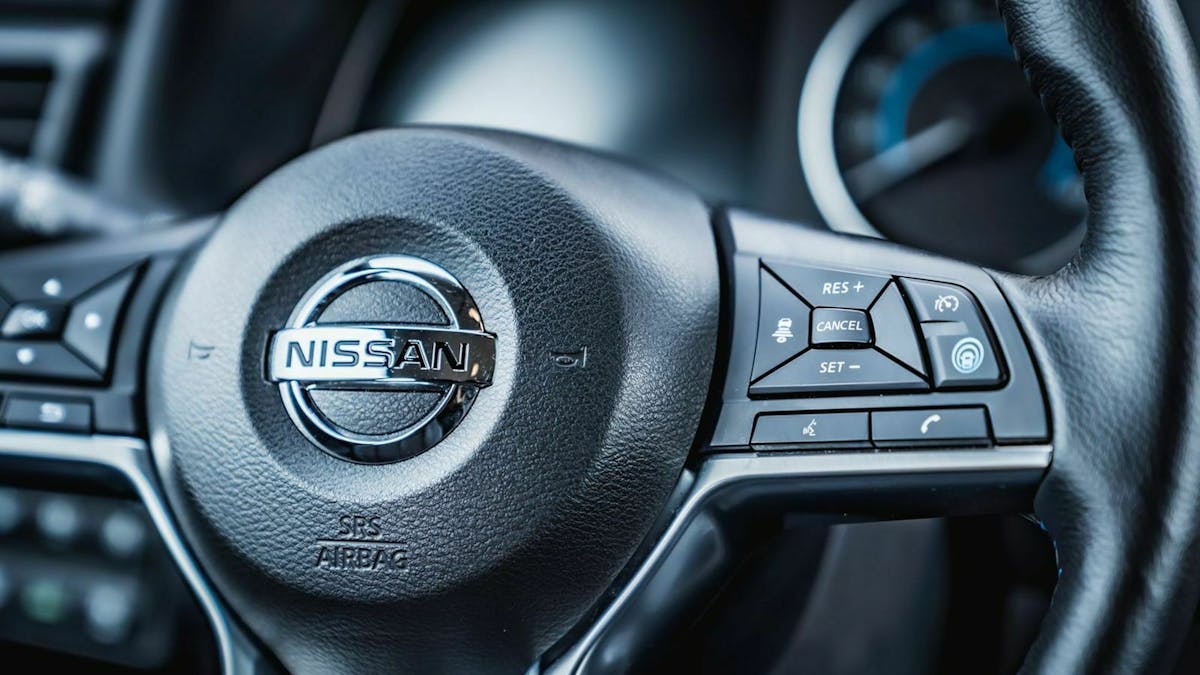 Nissan Leaf FL Detailansicht Lenkrad