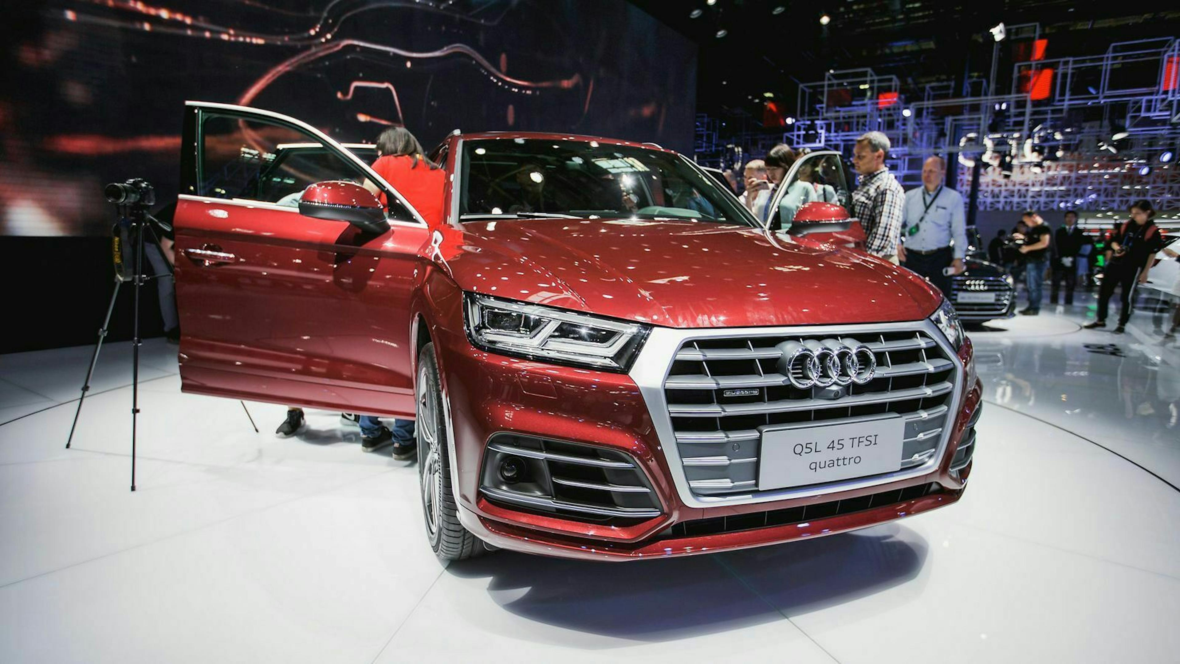 Der TFSI-Schriftzug ist auf vielen Audi-Modellen mit Verbrennungsmotor zu finden.