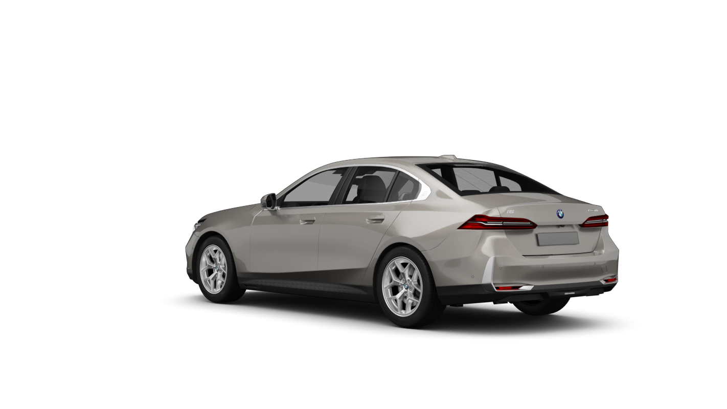 BMW i5 Limousine Ansicht schräg hinten