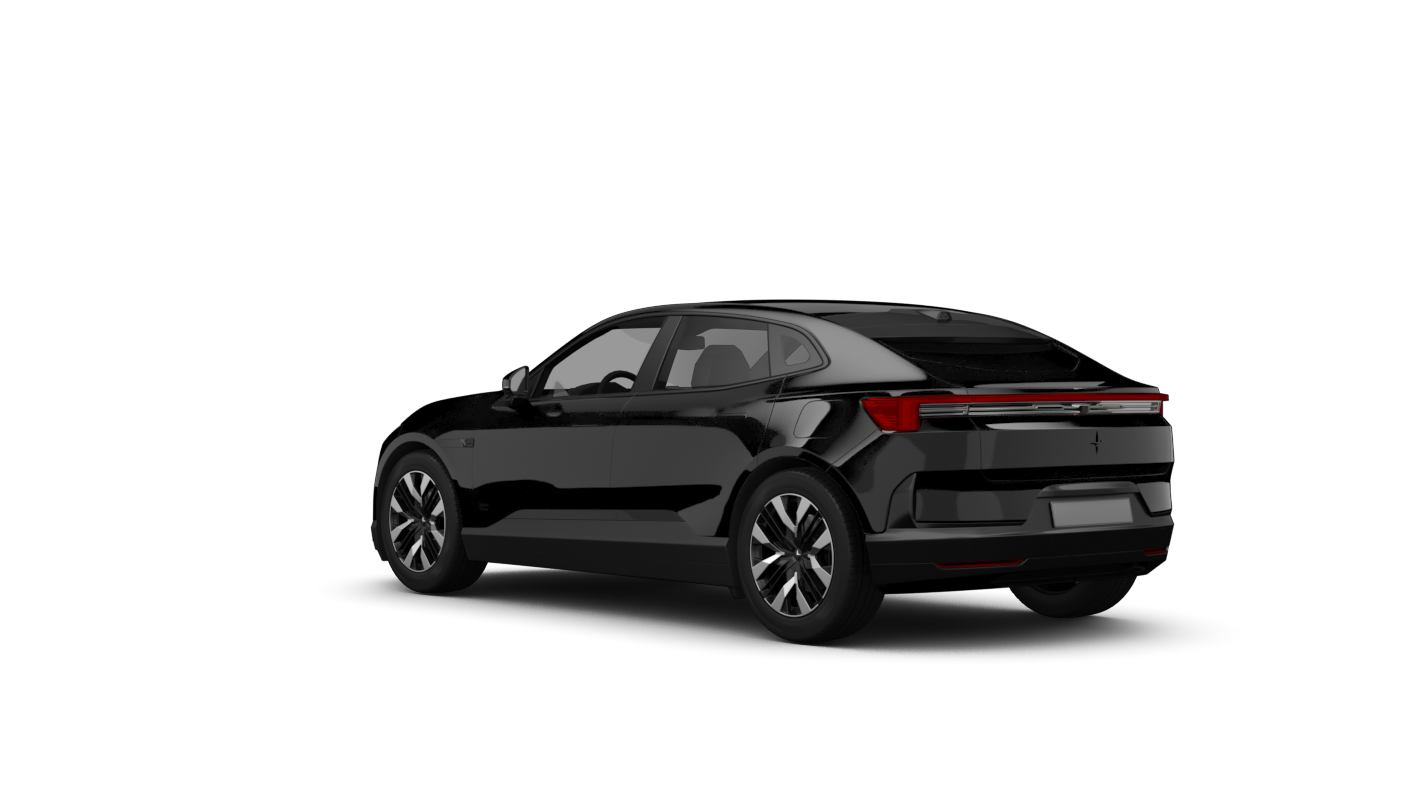 Polestar 4 Ansicht hinten schräg