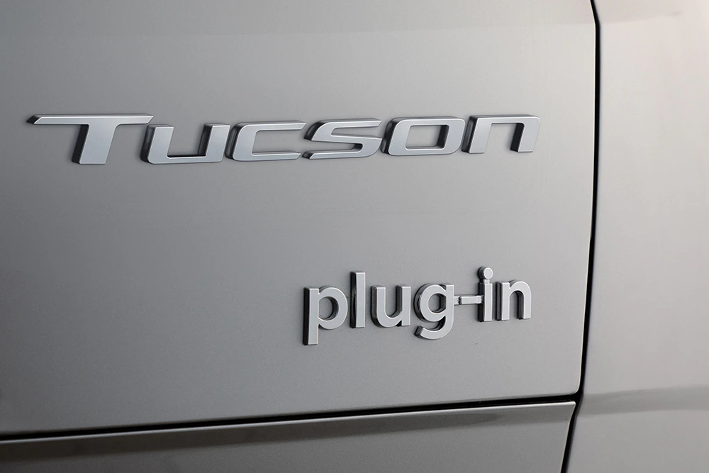 Hyundai TUCSON Detailansicht Schriftzug