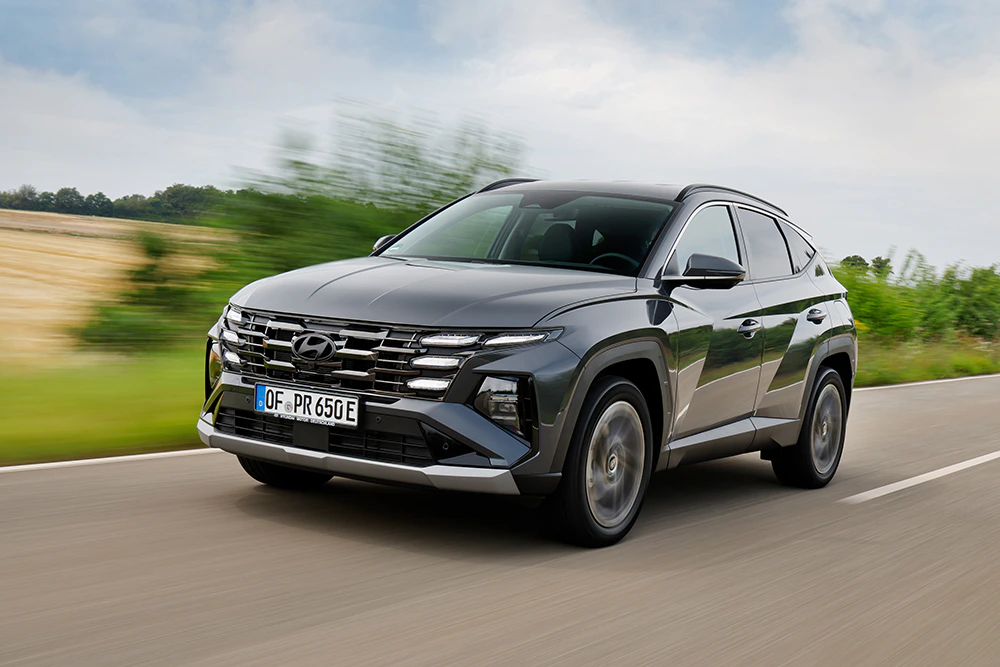 Hyundai TUCSON Außenansicht dynamisch vorne