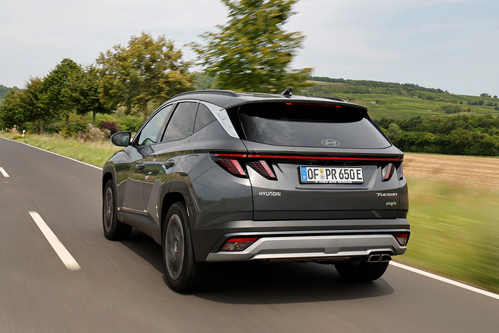 Hyundai TUCSON Außenansicht dynamisch hinten