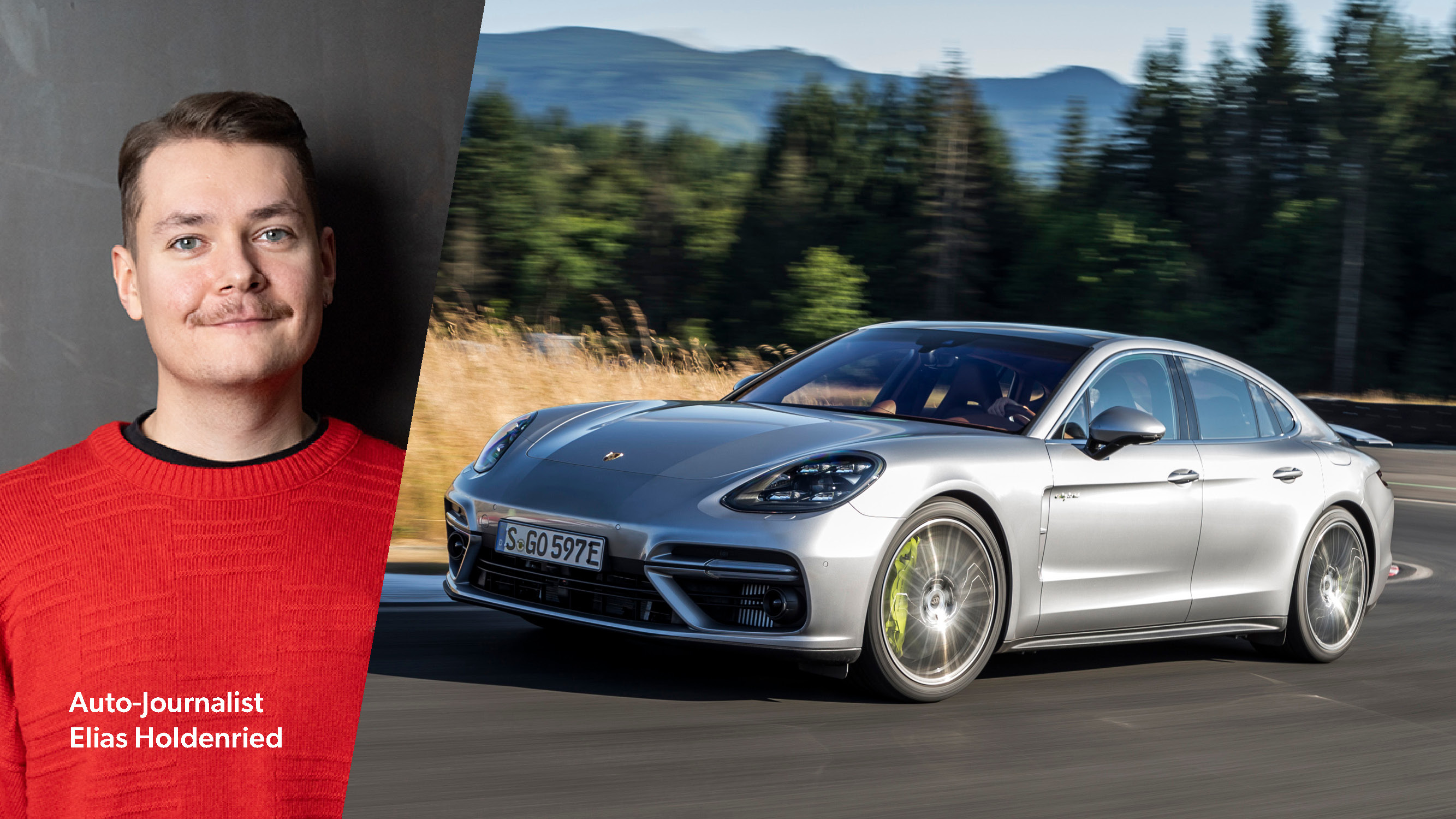 Das agile Fahrwerk ist eine der großen Stärken des Panamera.
Alttext: Ein silberner Porsche Panamera Turbo S E-Hybrid fährt auf einer Rennstrecke.