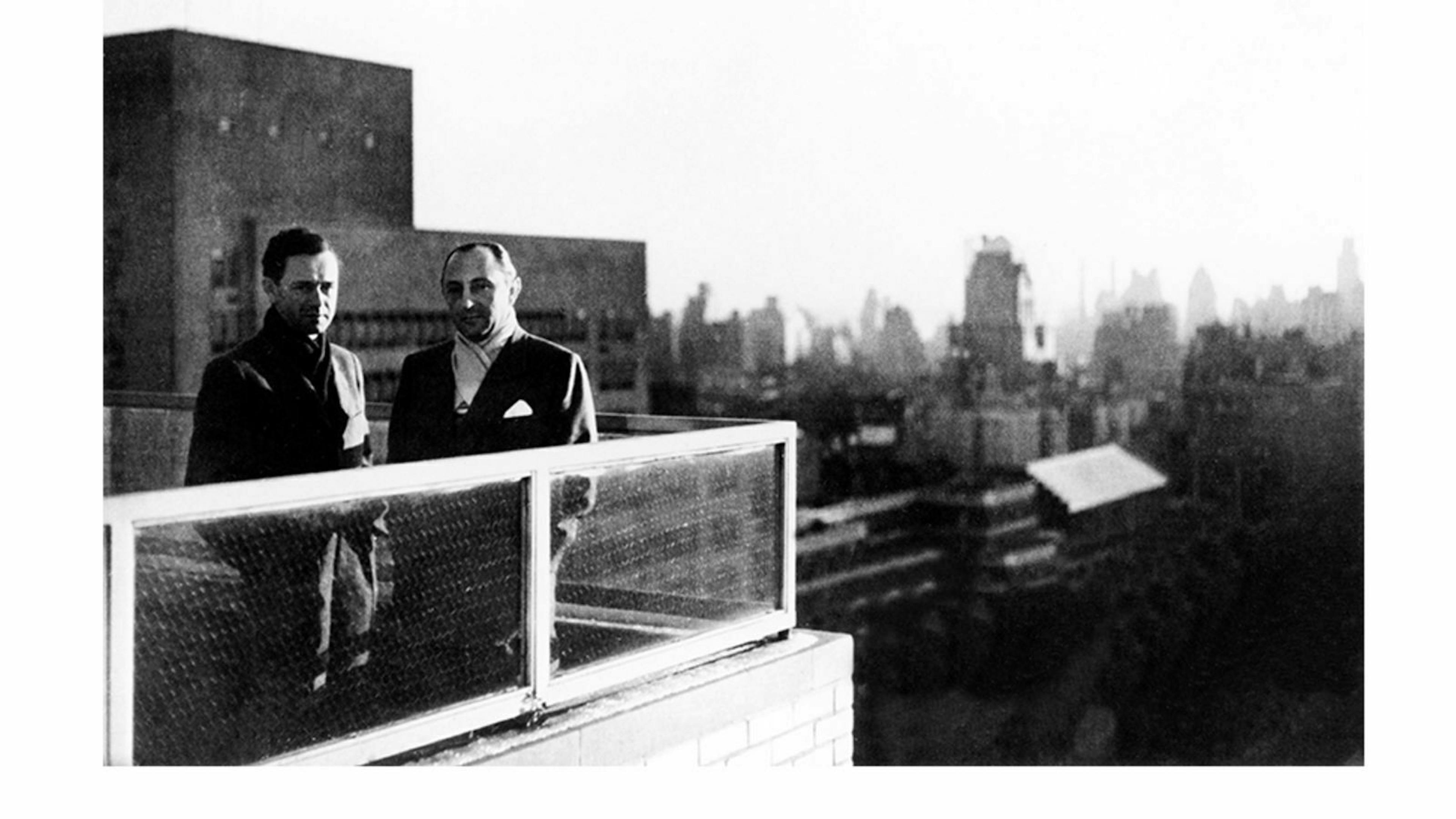 Ferry Porsche und Max Hoffmann in New York