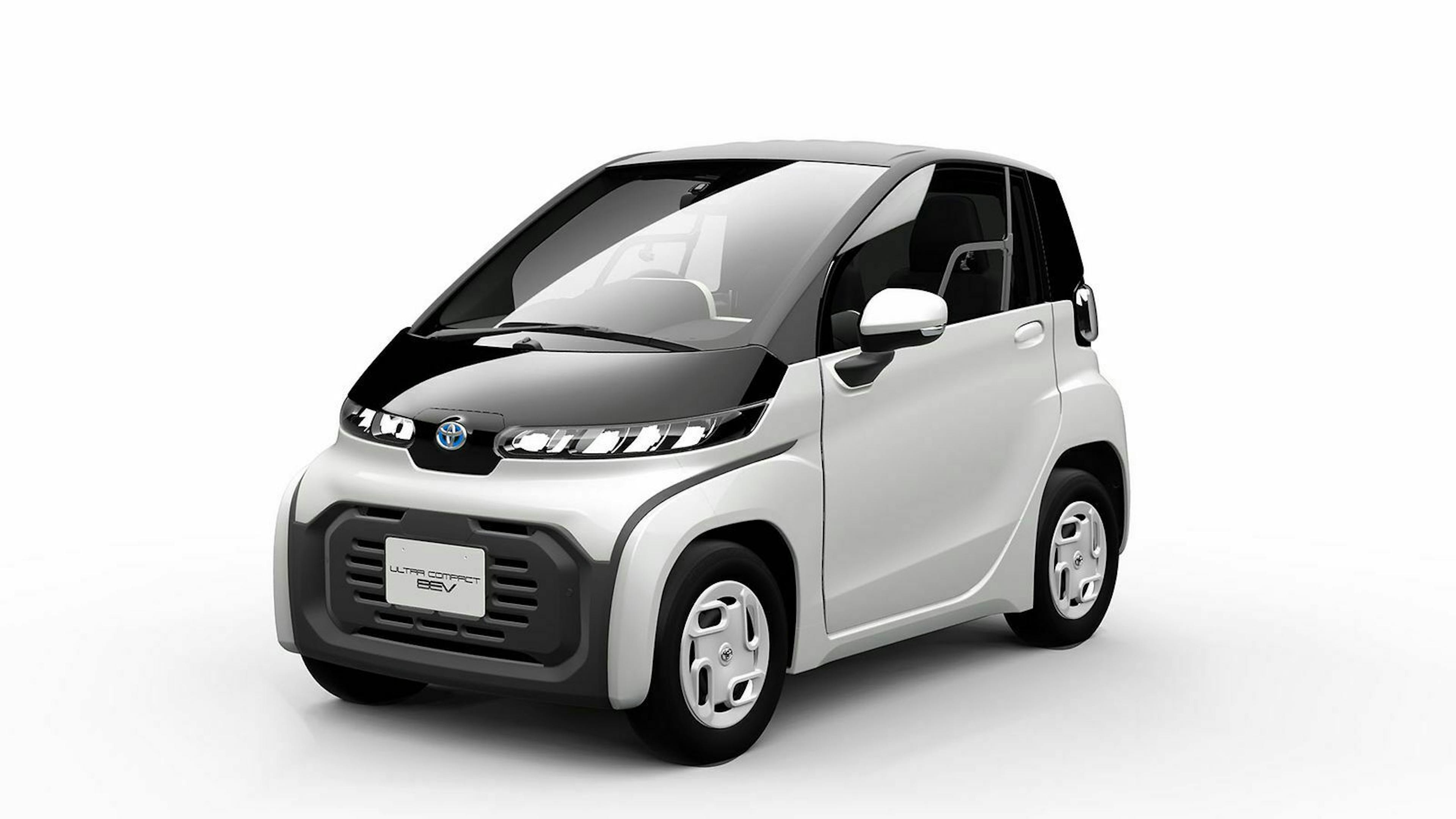 Toyota hat auf der Tokyo Motor Show ein ultrakompaktes Elektroauto mit 100 Kilometern Reichweite gezeigt