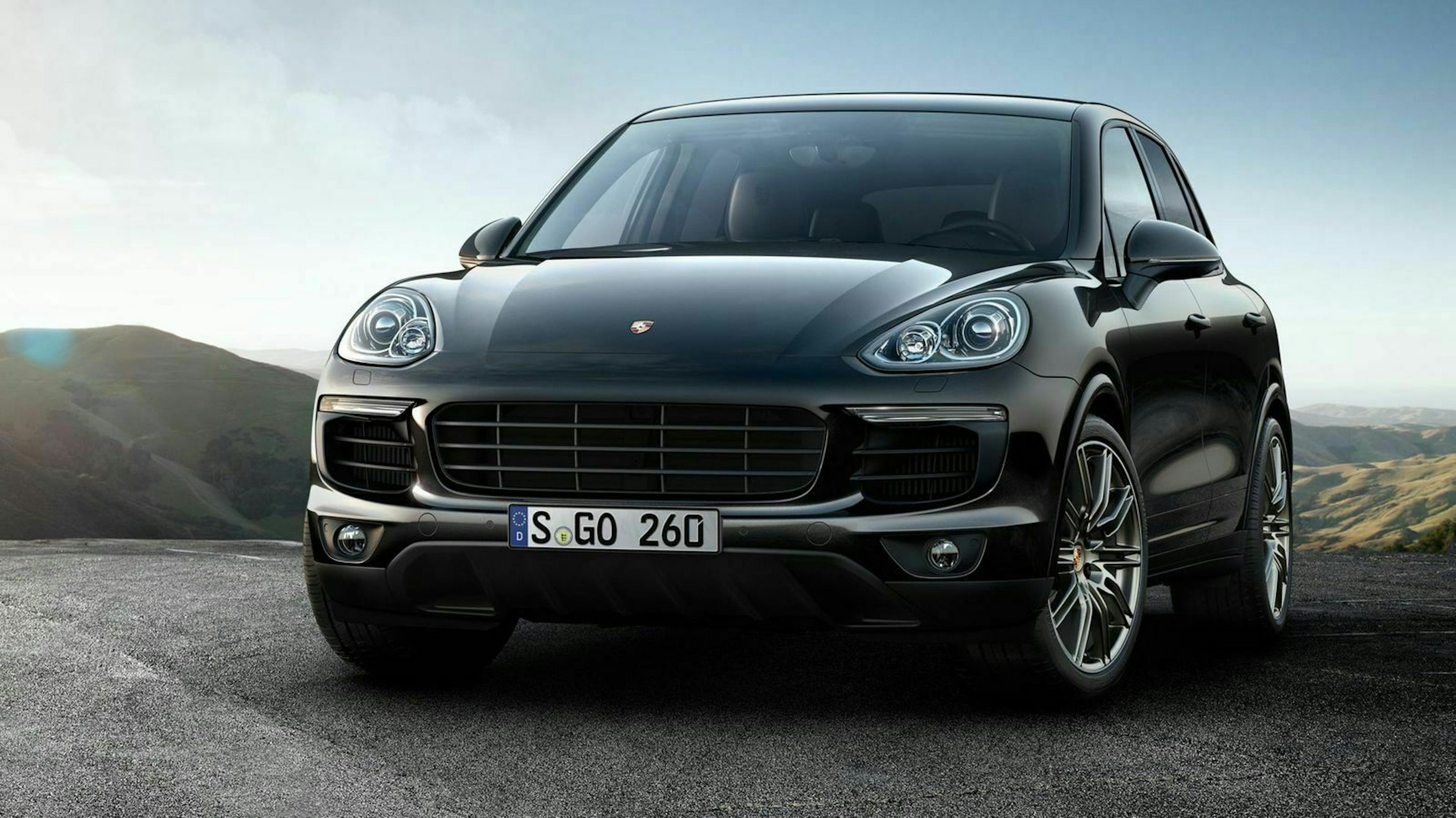 Der Porsche Cayenne S in Frontansicht