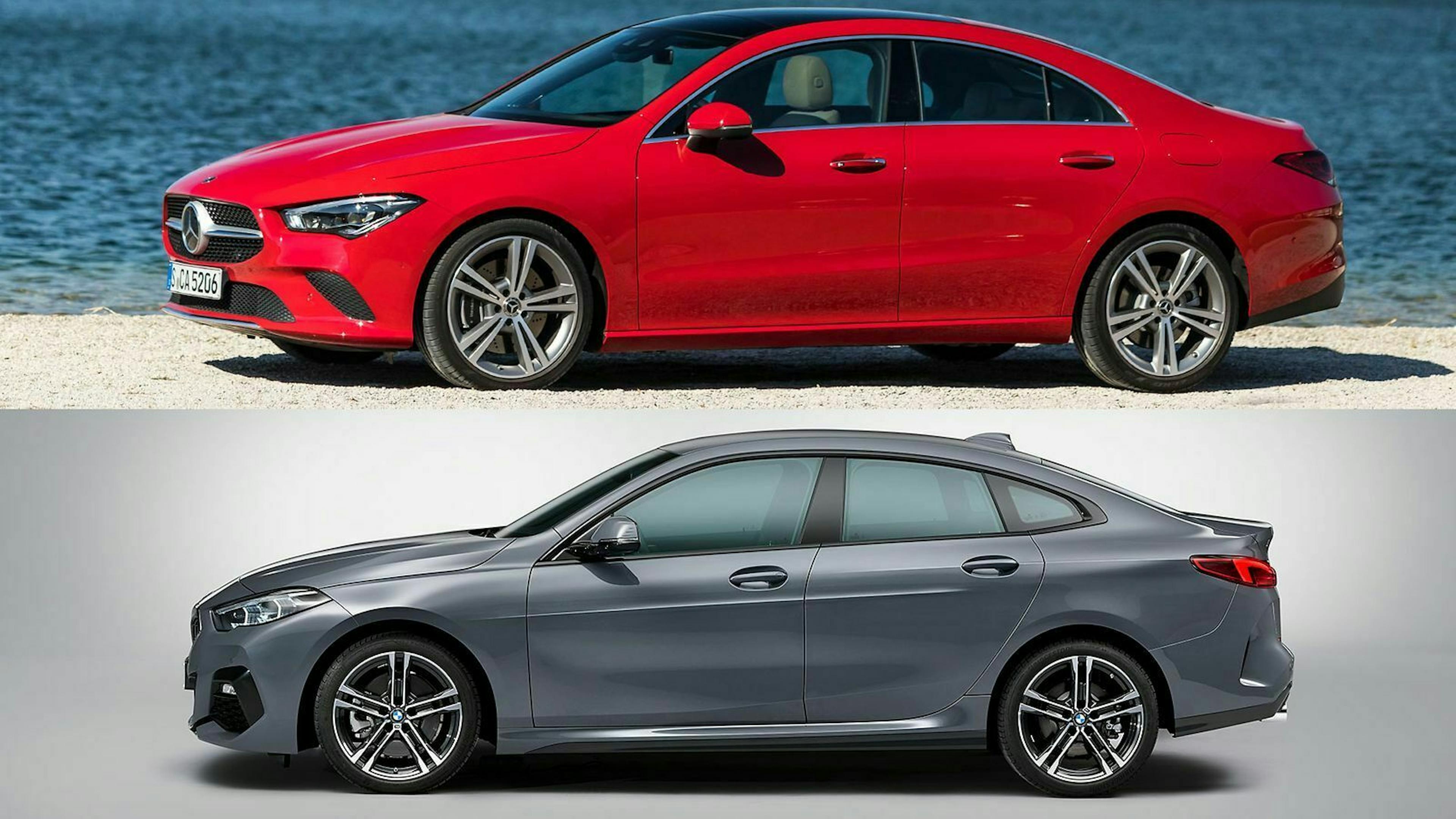 Das BMW 2er Gran Coupé F44 ist 16 Zentimeter kürzer als der Mercedes CLA