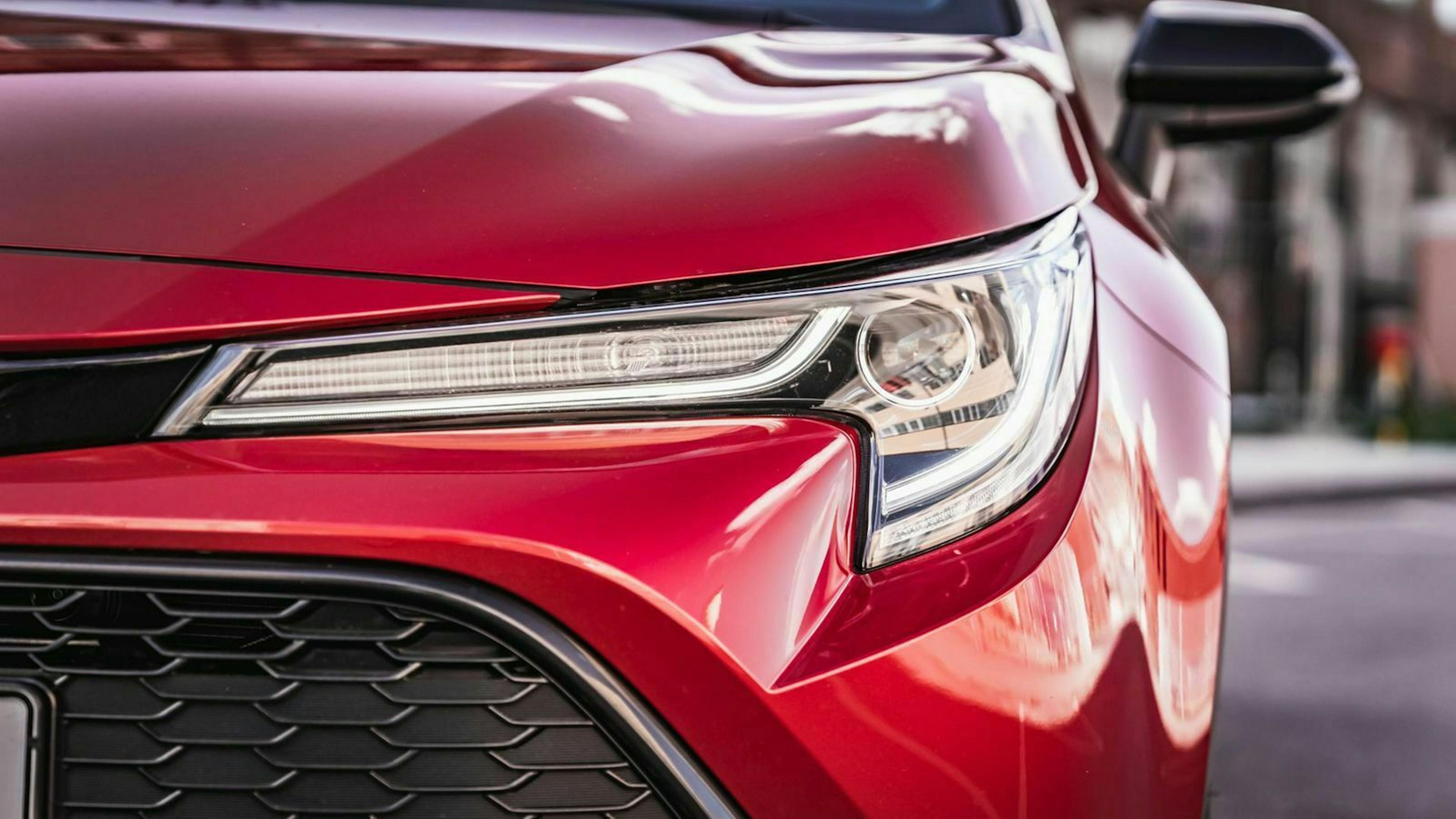 Toyota Corolla Detailansicht Scheinwerfer