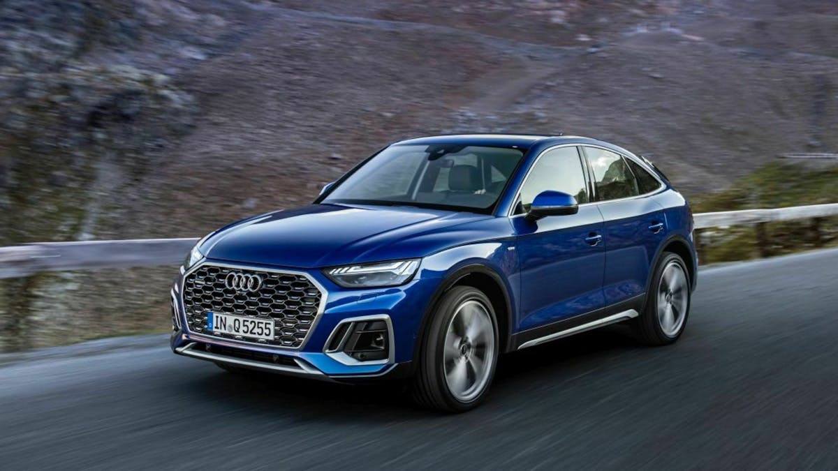 Audi Q5 Facelift Dreiviertel-Frontansicht dynamisch