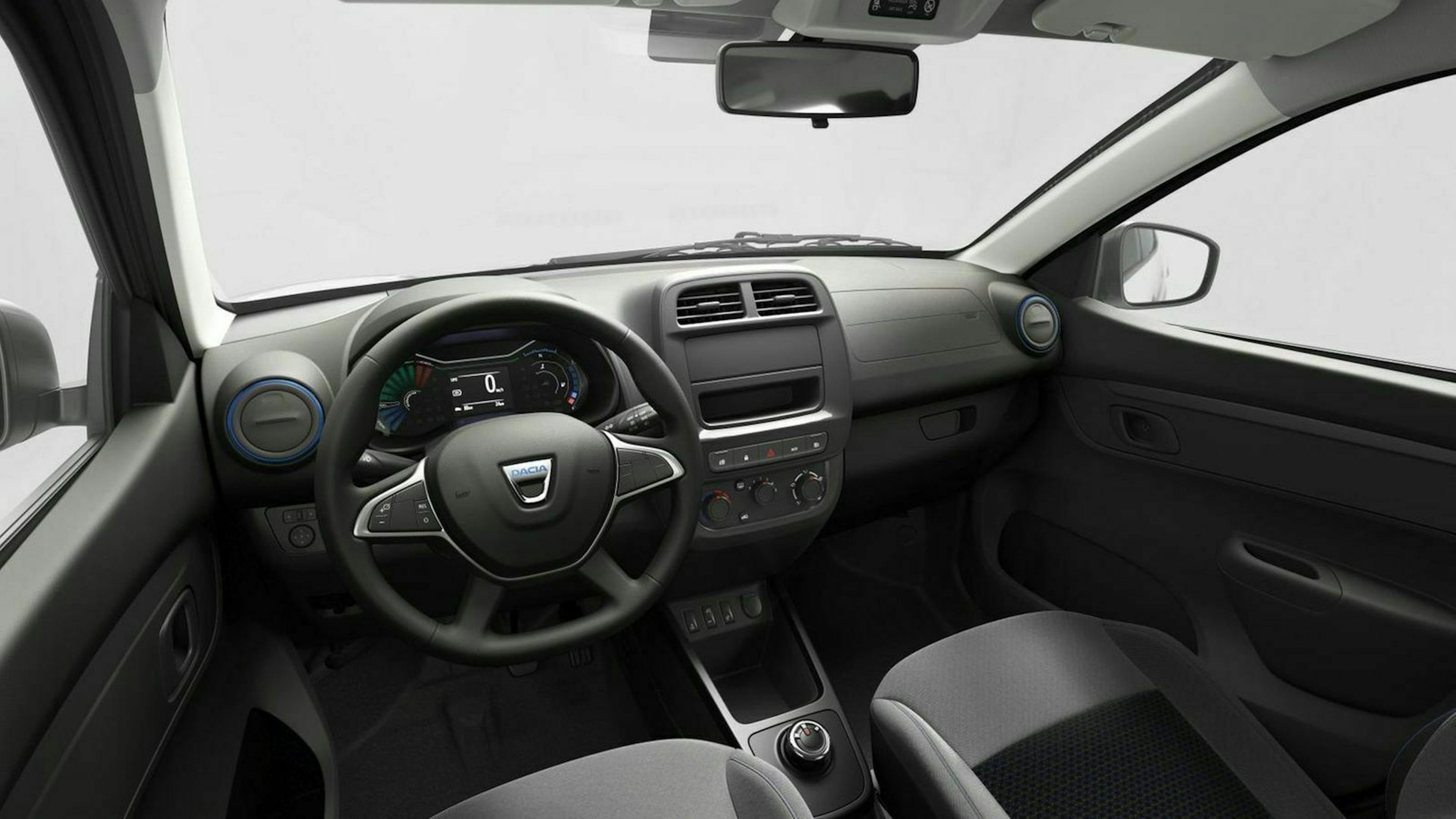 Der Innenraum des Dacia Spring Electric