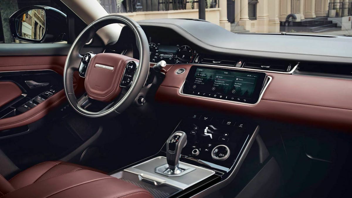 Range Rover Evoque Innenraum: Das Design kennt man in Grundzügen aus den größeren Brüdern